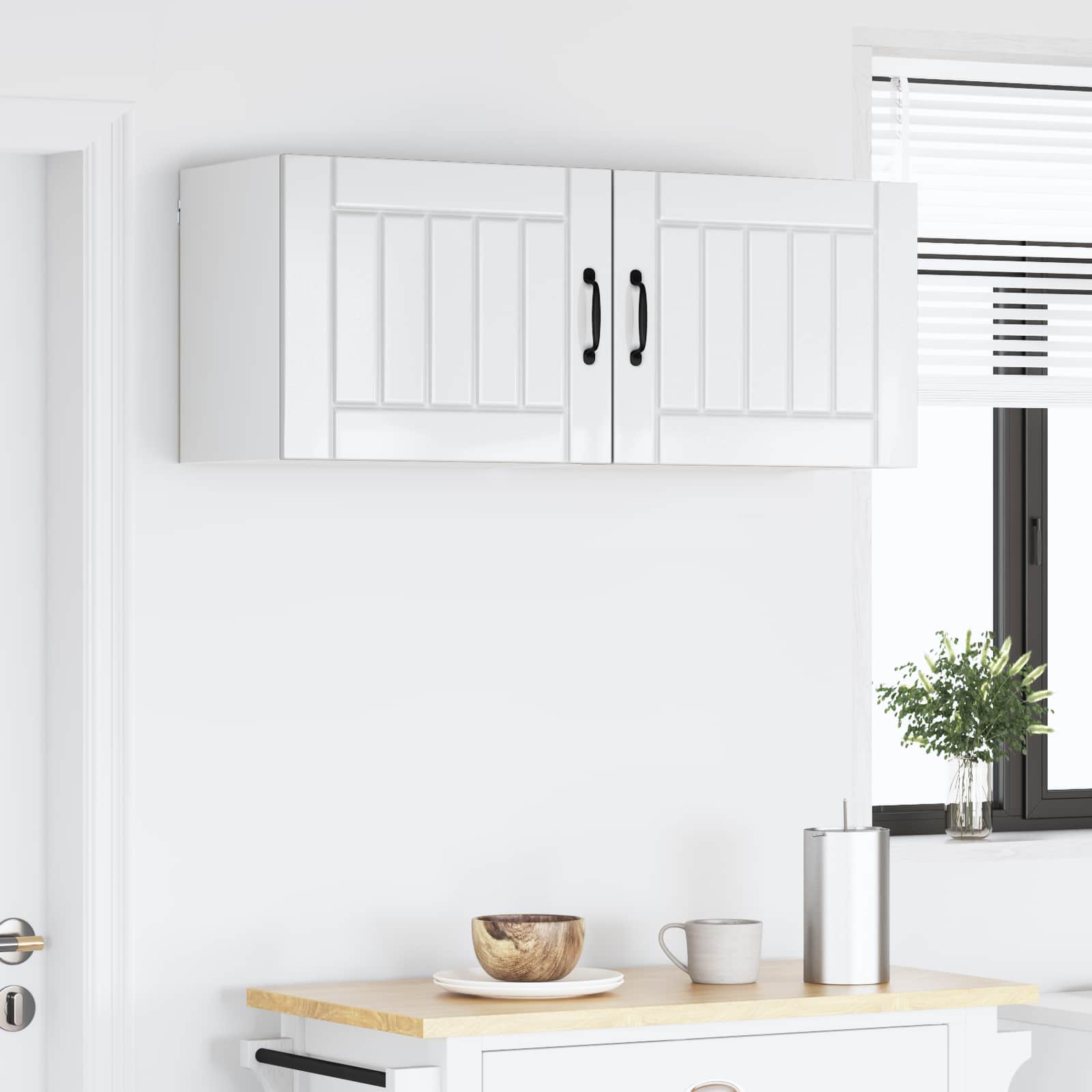 Ντουλάπα Κουζίνας Lucca 2 pcs Γυαλιστερό Λευκό 50 x 31 x 40 εκ.