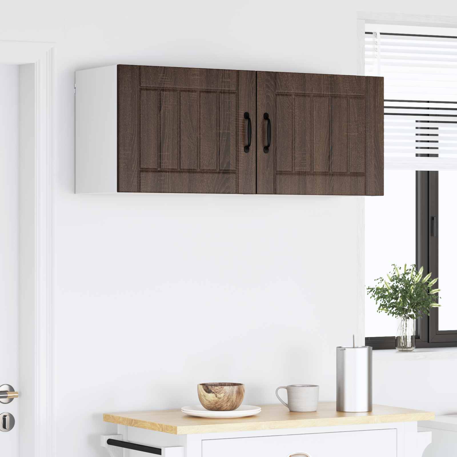 Ντουλάπα Κουζίνας 2 pcs Καφέ δρυς 50 x 31 x 40 εκ.