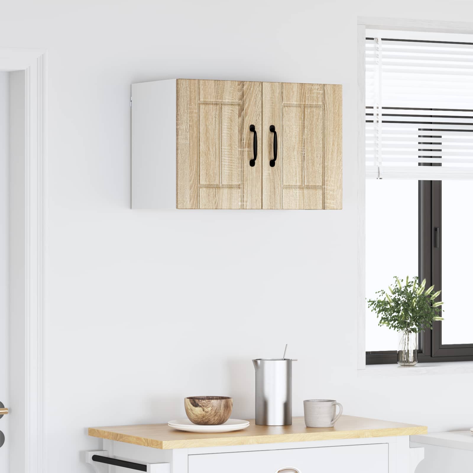 Κρεμαστό ντουλάπι κουζίνας με πόρτα Δρύς Sonoma 60 x 31 x 40 εκ