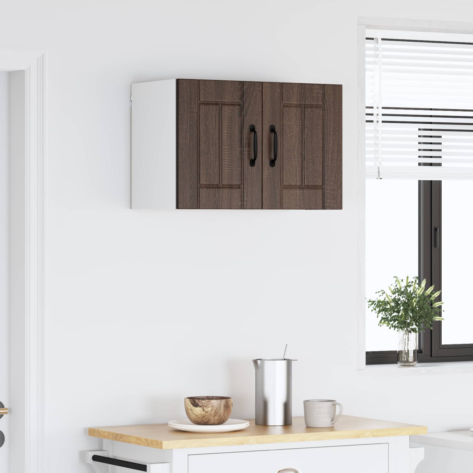 Ντουλάπα Τοίχου LUCCA Καφέ Ξύλο Δρυός 60 x 31 x 40 εκ
