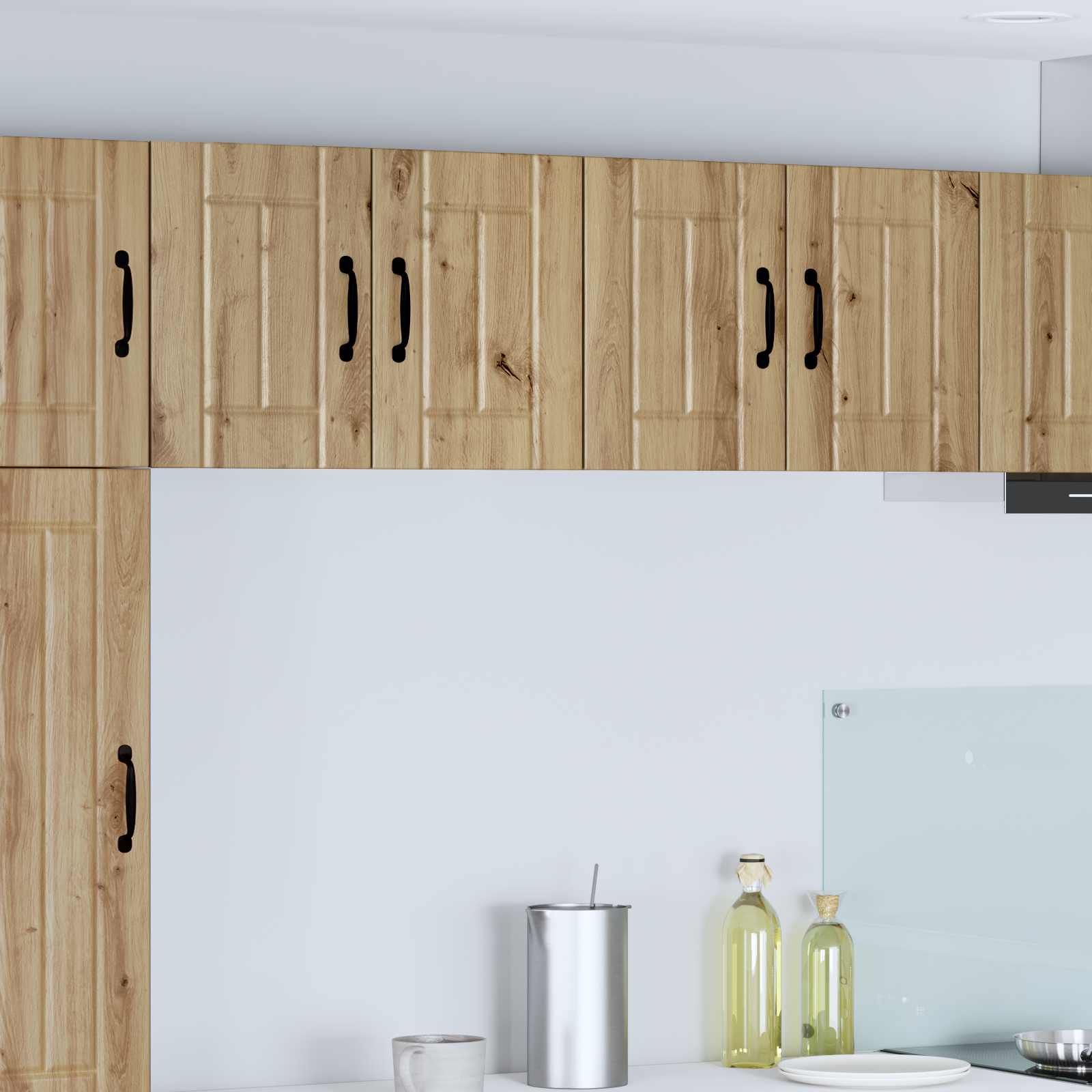 Τοίχοι ντουλαπών κουζίνας Επιτοίχιο Lucca 2 pcs Artisan Δρυς