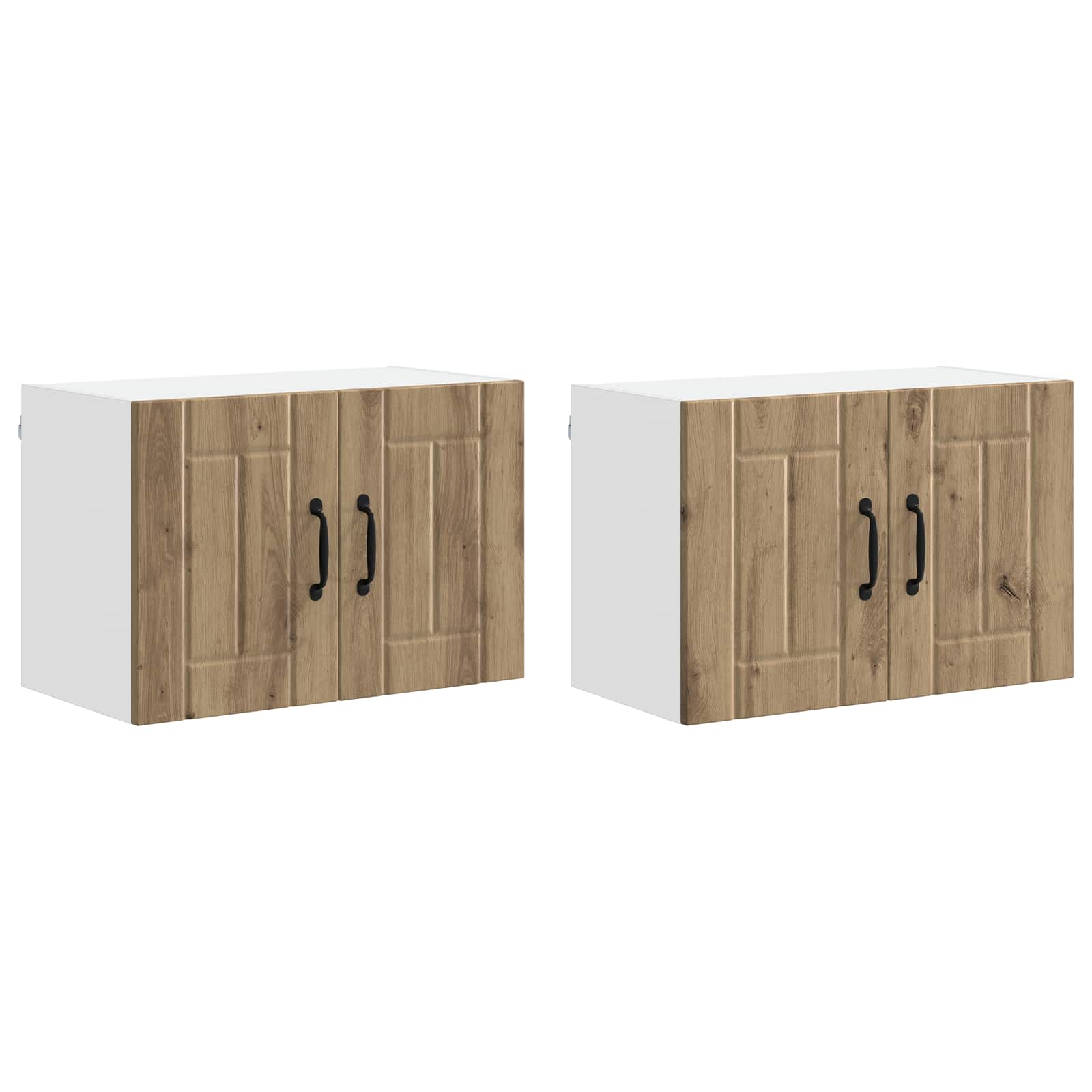 Τοίχοι ντουλαπών κουζίνας Επιτοίχιο Lucca 2 pcs Artisan Δρυς