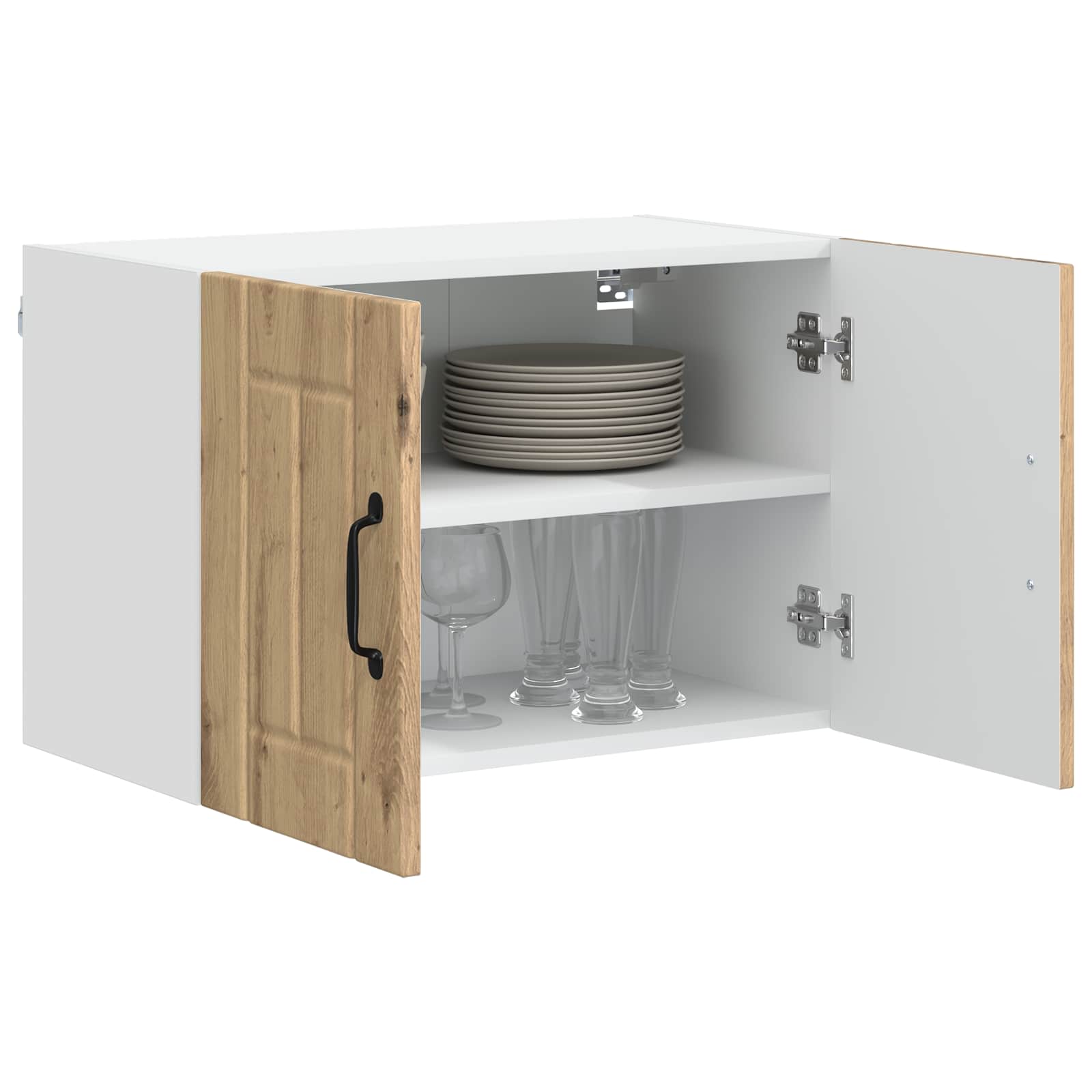 Τοίχοι ντουλαπών κουζίνας Επιτοίχιο Lucca 2 pcs Artisan Δρυς