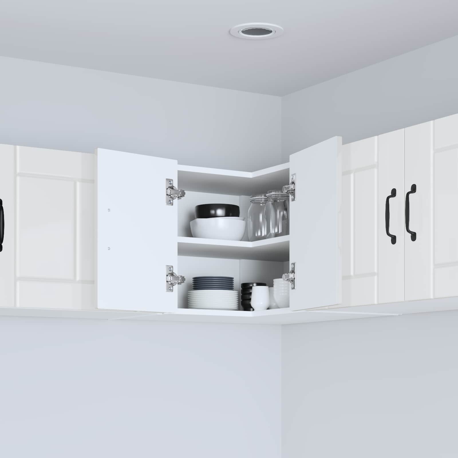 Ντουλάπα Κουζίνας Υψηλής γυαλάδας λευκό 57 x 57 x 40 εκ.