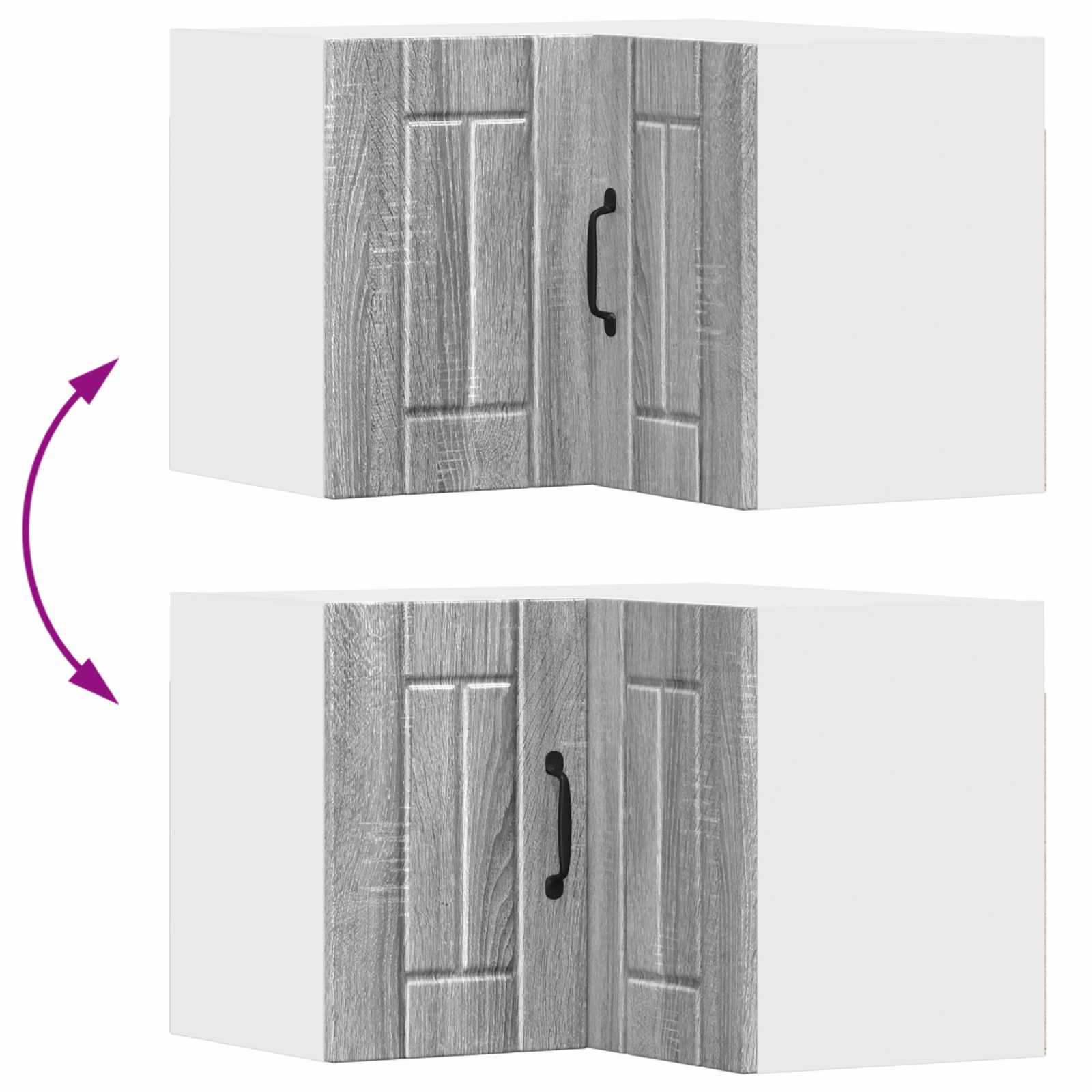 Ντουλάπα Κουζίνας Γκρίζο Σονομα 57 x 57 x 40 εκ.