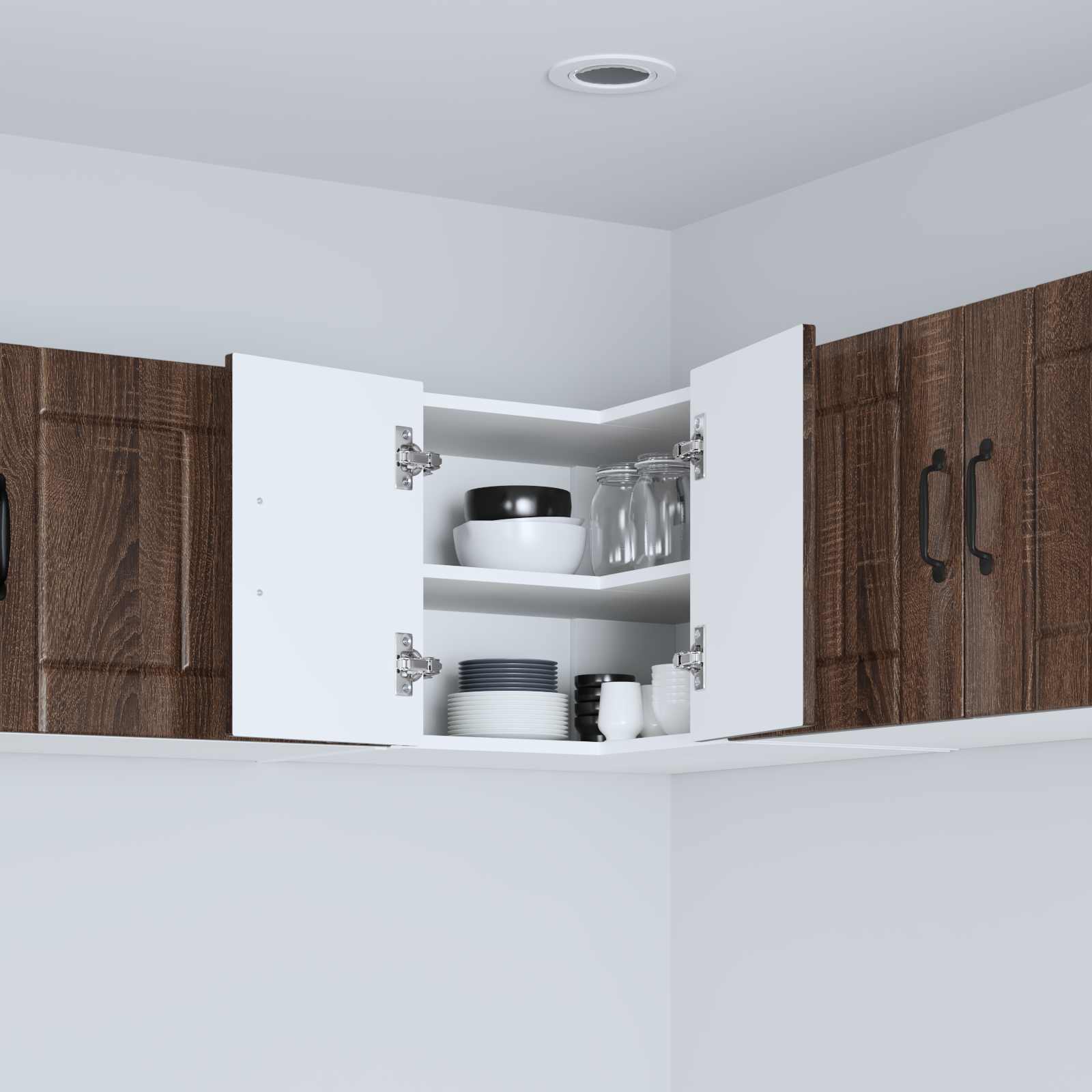 Πάνελ πλυντηρίου πιάτων Lucca Καφέ Ξύλο Δρυός 57 x 57 x 40 εκ.