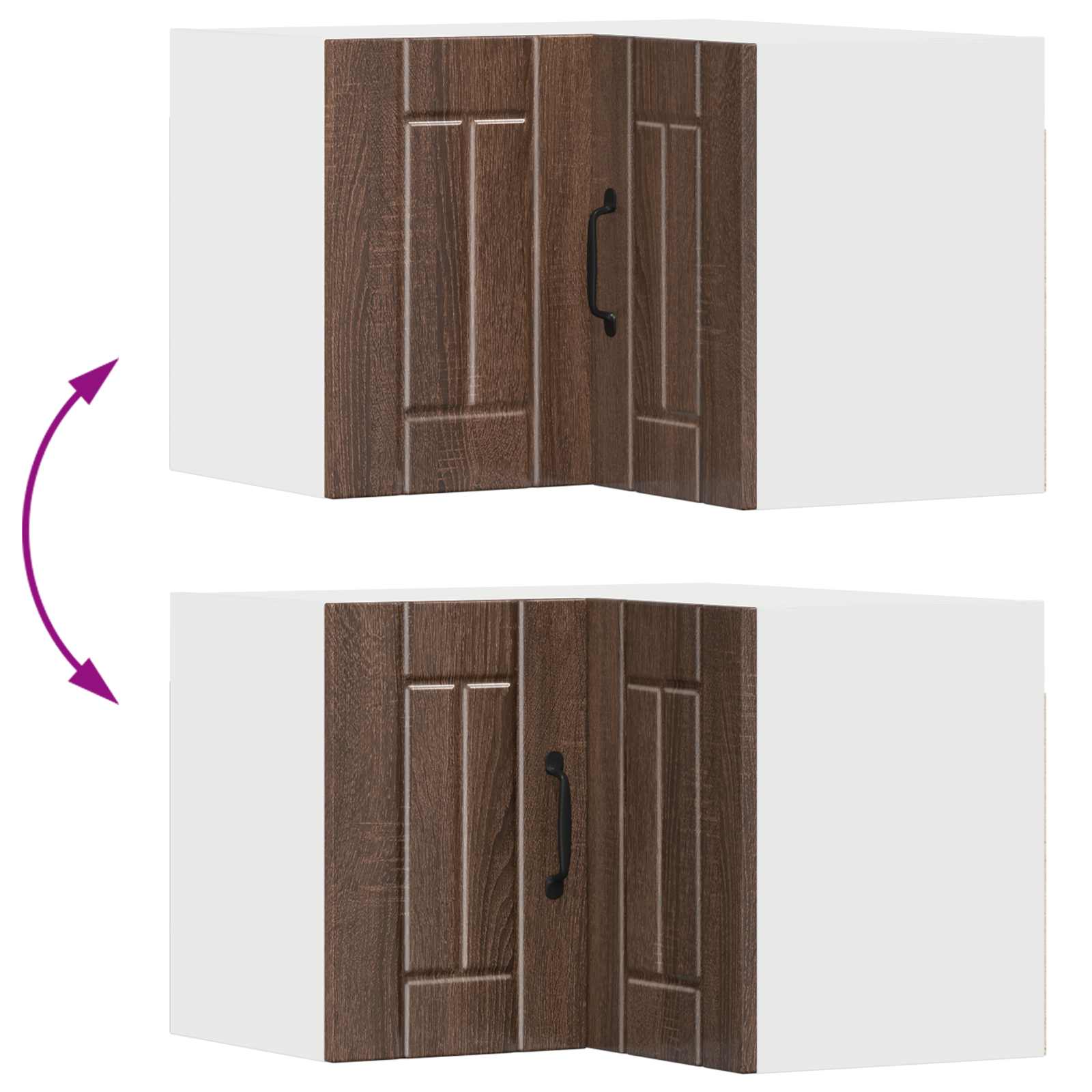 Πάνελ πλυντηρίου πιάτων Lucca Καφέ Ξύλο Δρυός 57 x 57 x 40 εκ.