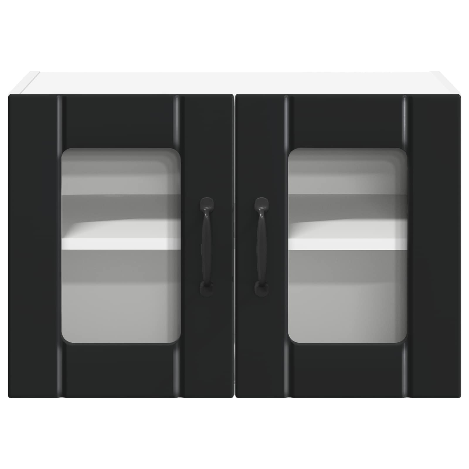 Ντουλάπα Κουζίνας 2 pcs Μαύρο 60 x 31 x 40 εκ