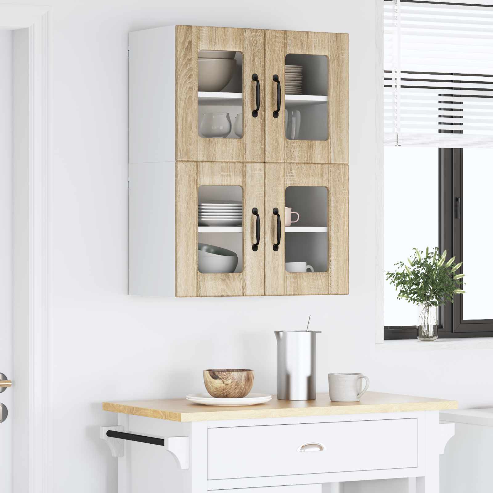 Ντουλάπα Κουζίνας 2 pcs Δρύς Sonoma 60 x 31 x 40 εκ