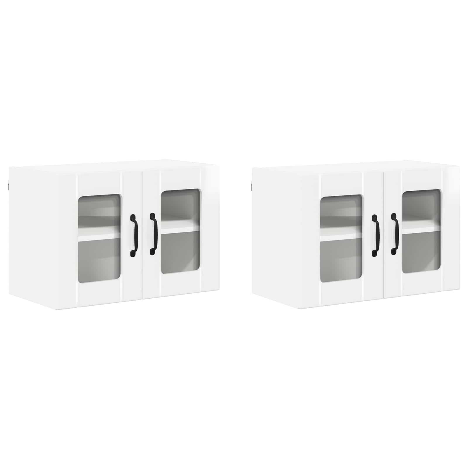 Ντουλάπα Κουζίνας Lucca 2 pcs Γυαλιστερό Λευκό 60 x 31 x 40 εκ