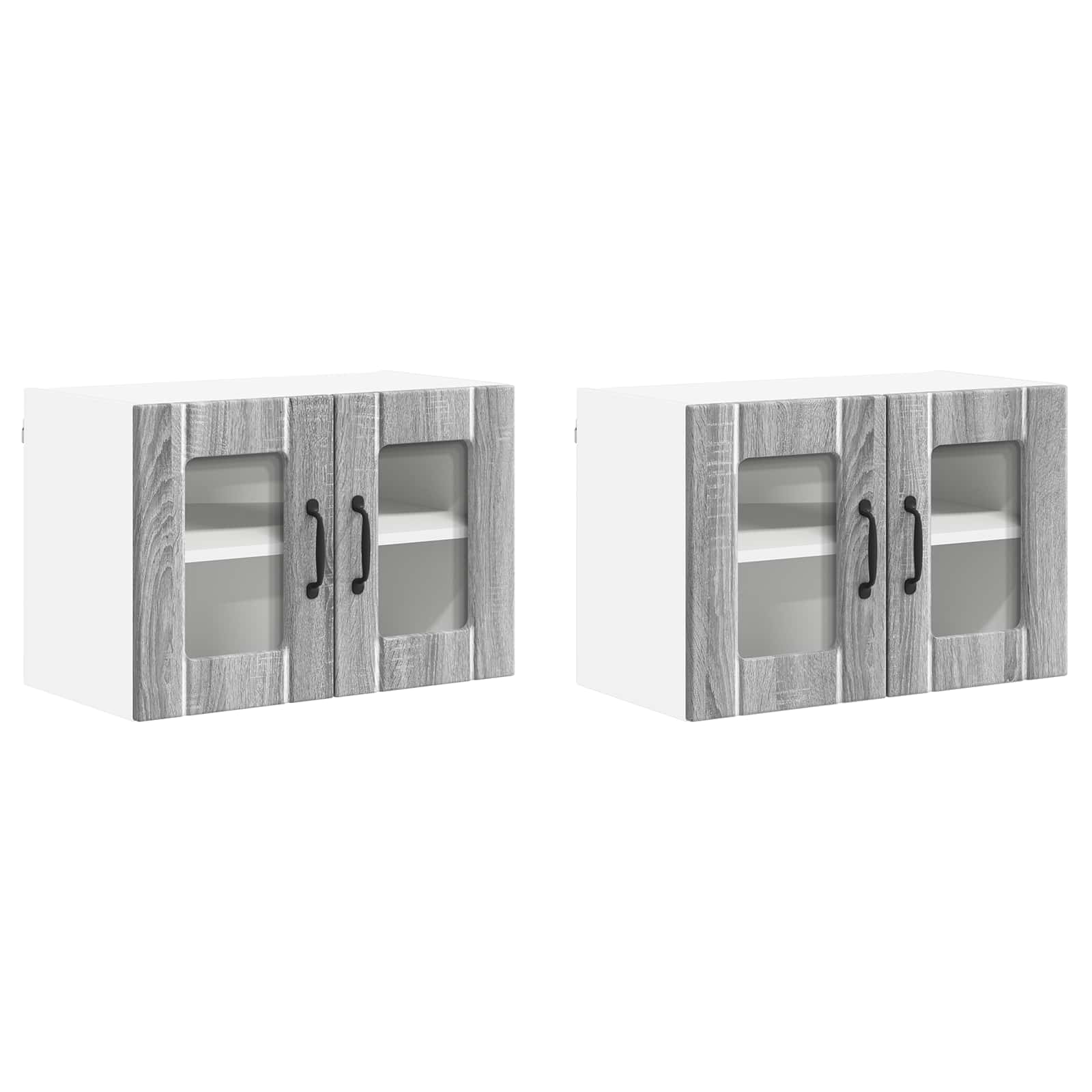 Ραφιέρα τοίχου LUCCA 2 pcs Γκρι Sonoma 60 x 31 x 40 εκ