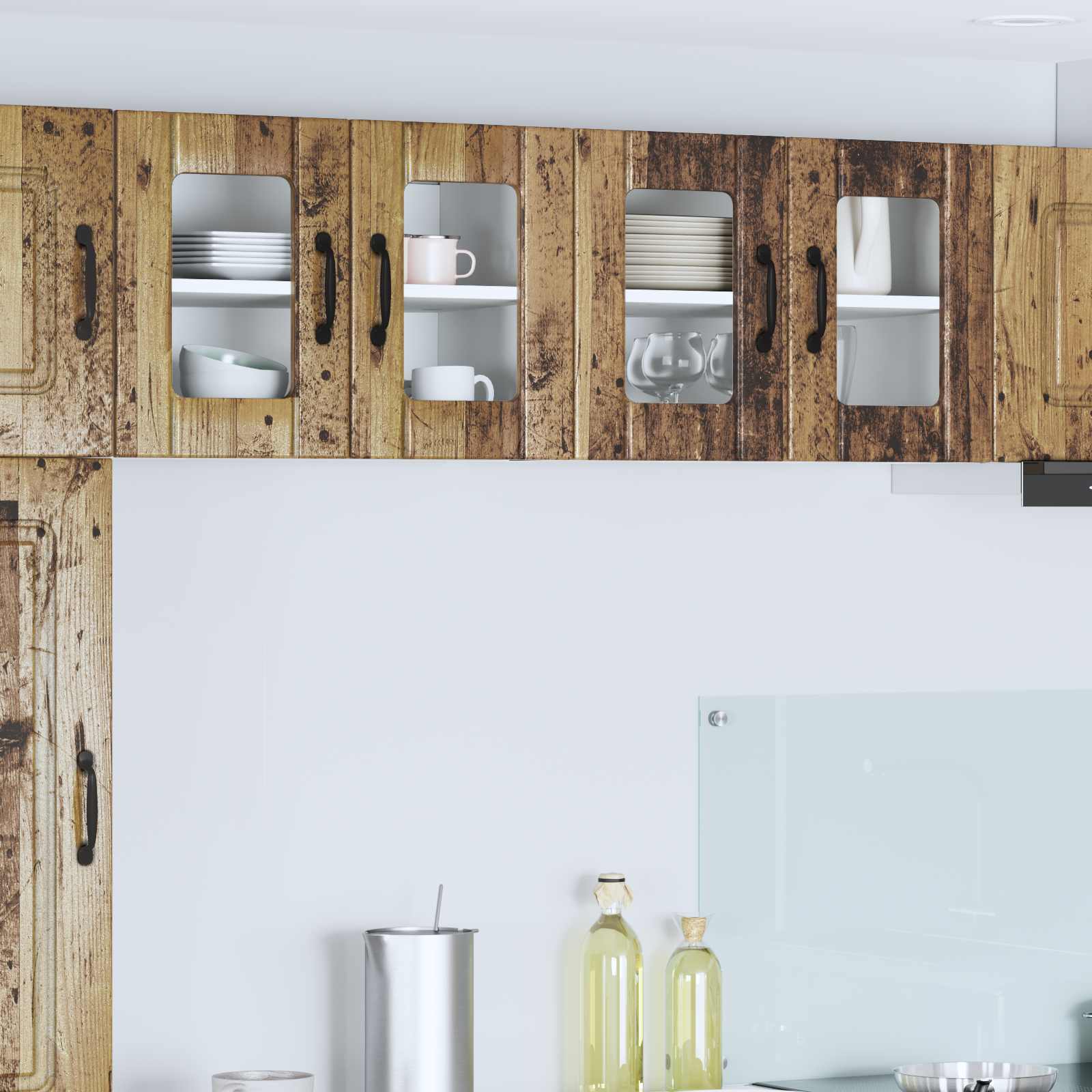 Πάνελ πλυντηρίου πιάτων Lucca 2 pcs Παλαιωμένο ξύλο