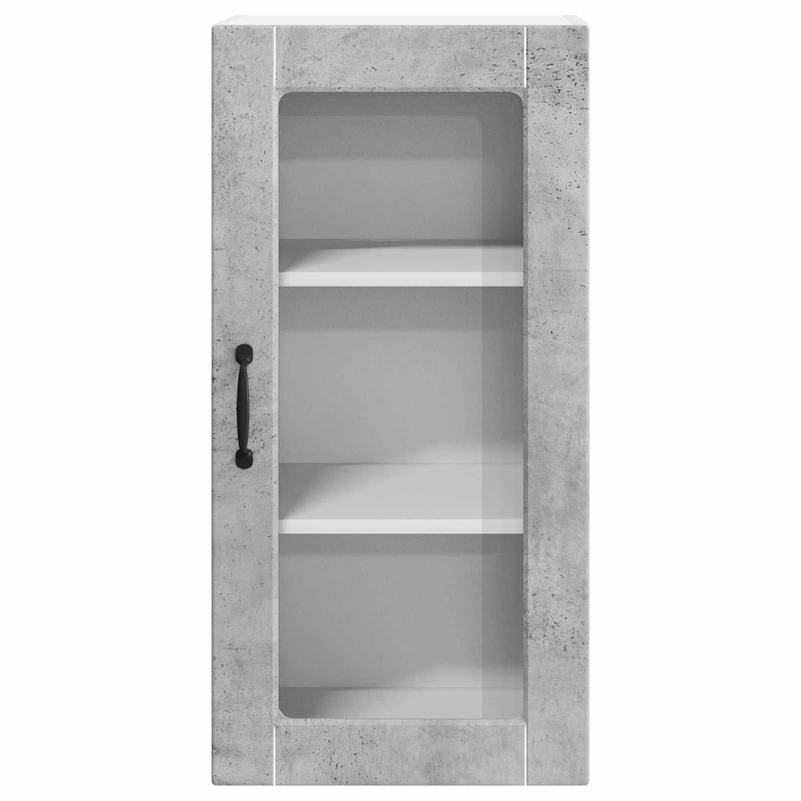 Ραφιέρα τοίχου LUCCA 2 pcs Γκρι Σκυροδέματος 40 x 31 x 80 εκ.