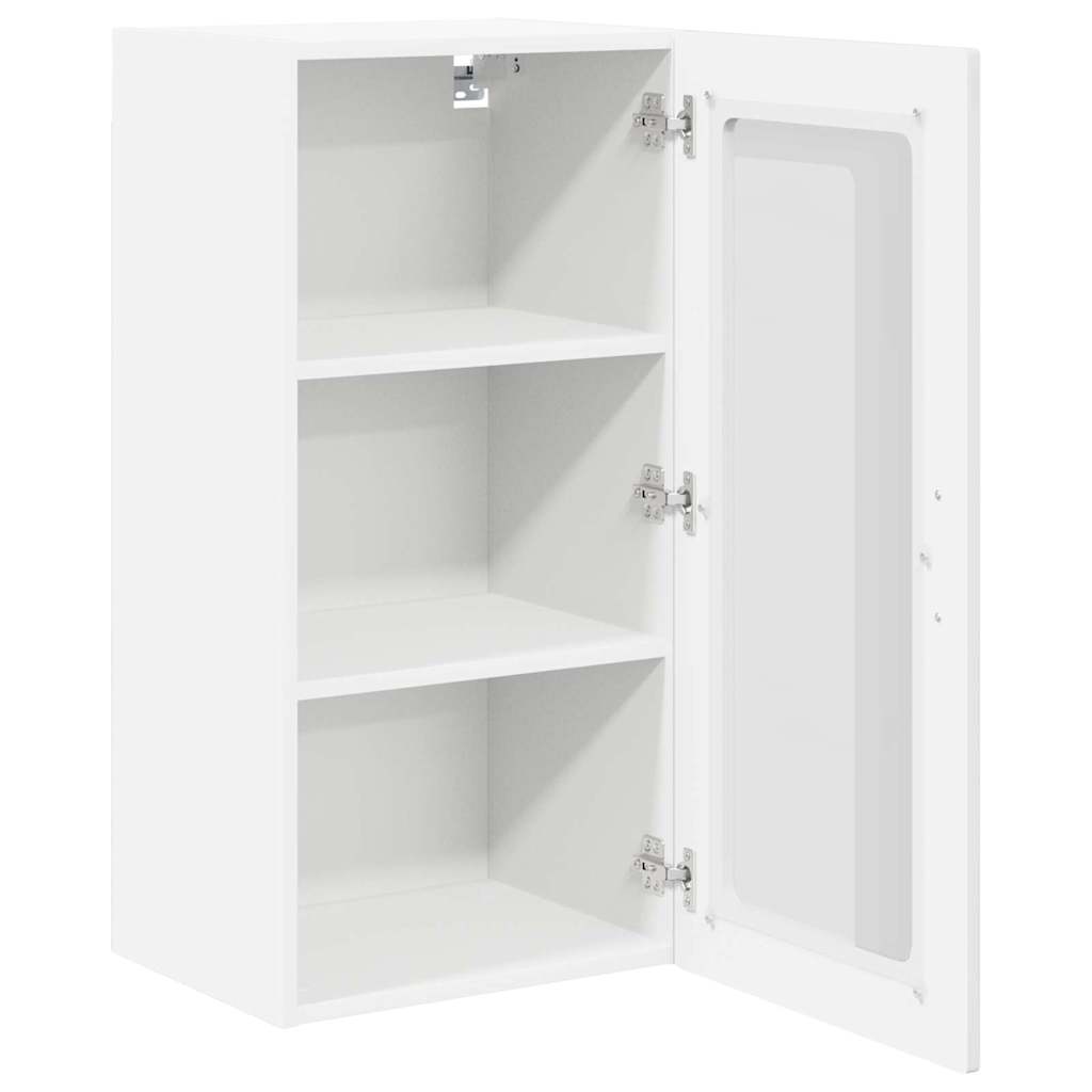 Ραφιέρα τοίχου LUCCA Γυαλιστερό Λευκό 40 x 31 x 80 εκ.