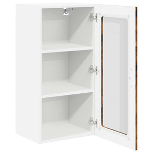 Ραφιέρα τοίχου LUCCA Καπνισμένο Ξύλο Δρυός 40 x 31 x 80 εκ.