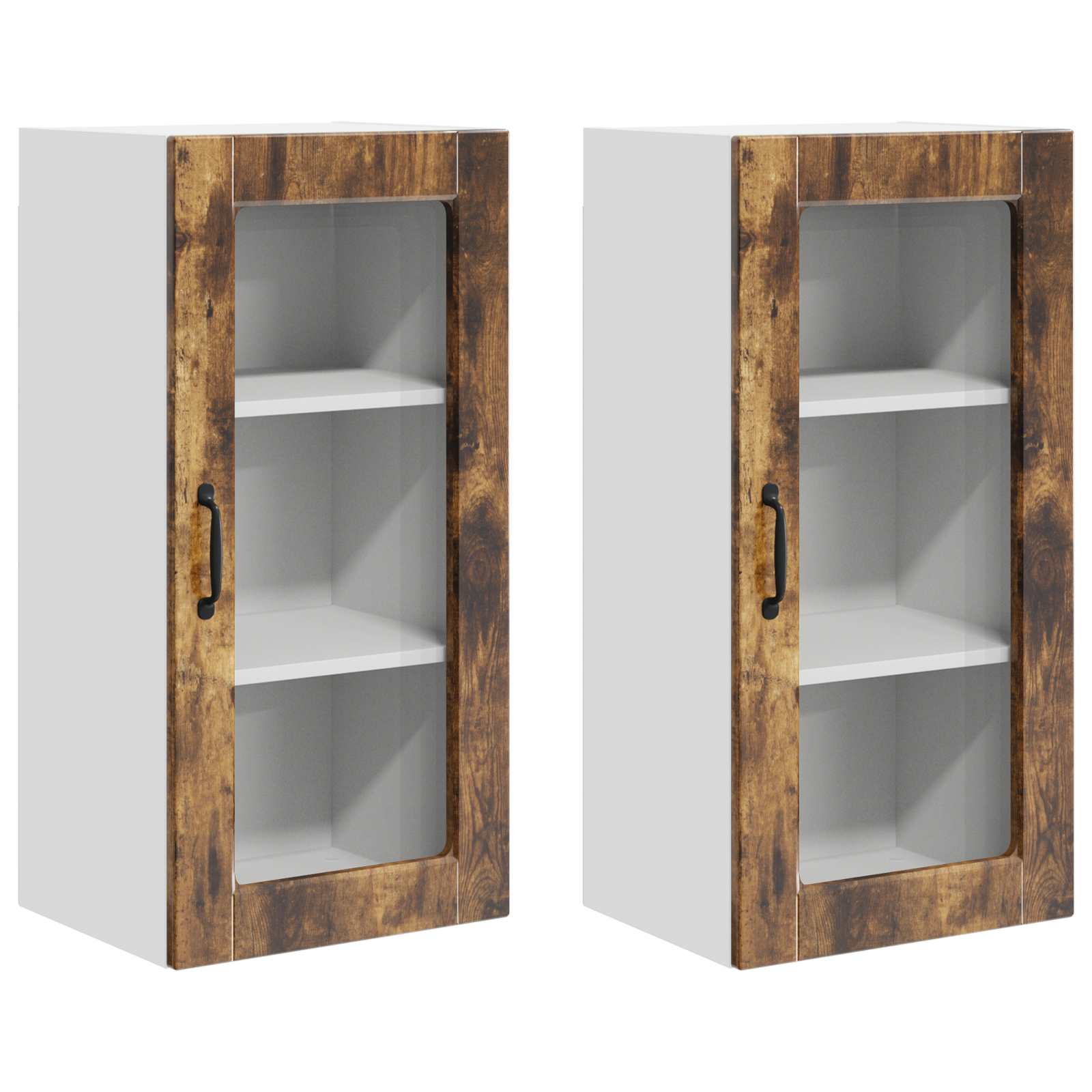 Ντουλάπα Κουζίνας Lucca 2 pcs Καπνισμένο Ξύλο Δρυός