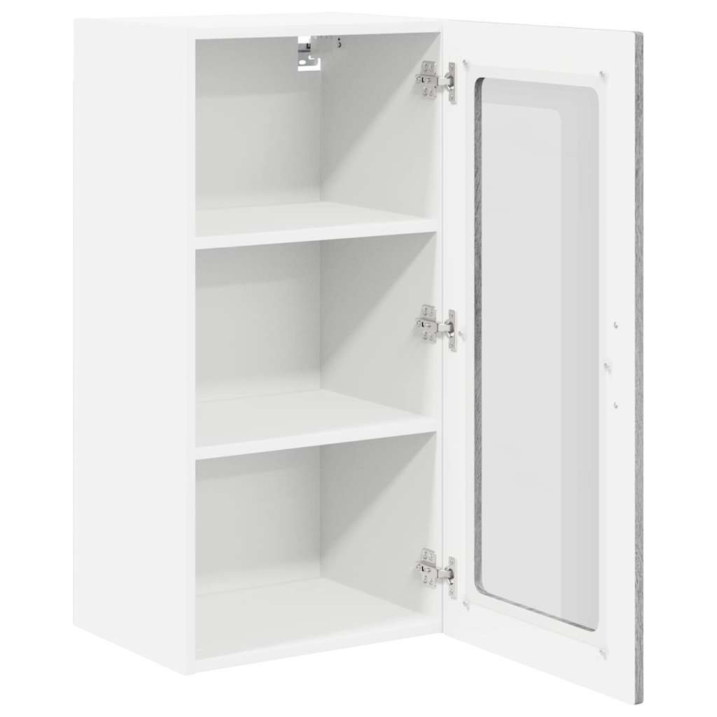 Ραφιέρα τοίχου LUCCA 2 pcs Γκρι Sonoma 40 x 31 x 80 εκ.