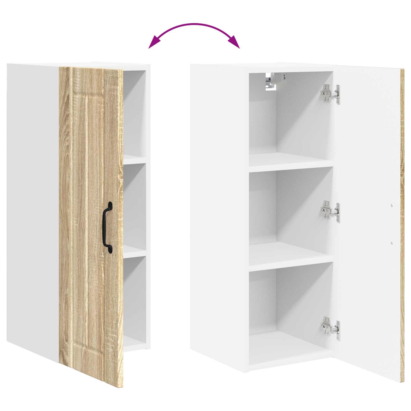 Ντουλάπα Κουζίνας 2 pcs Δρύς Sonoma 30 x 31 x 80 εκ.