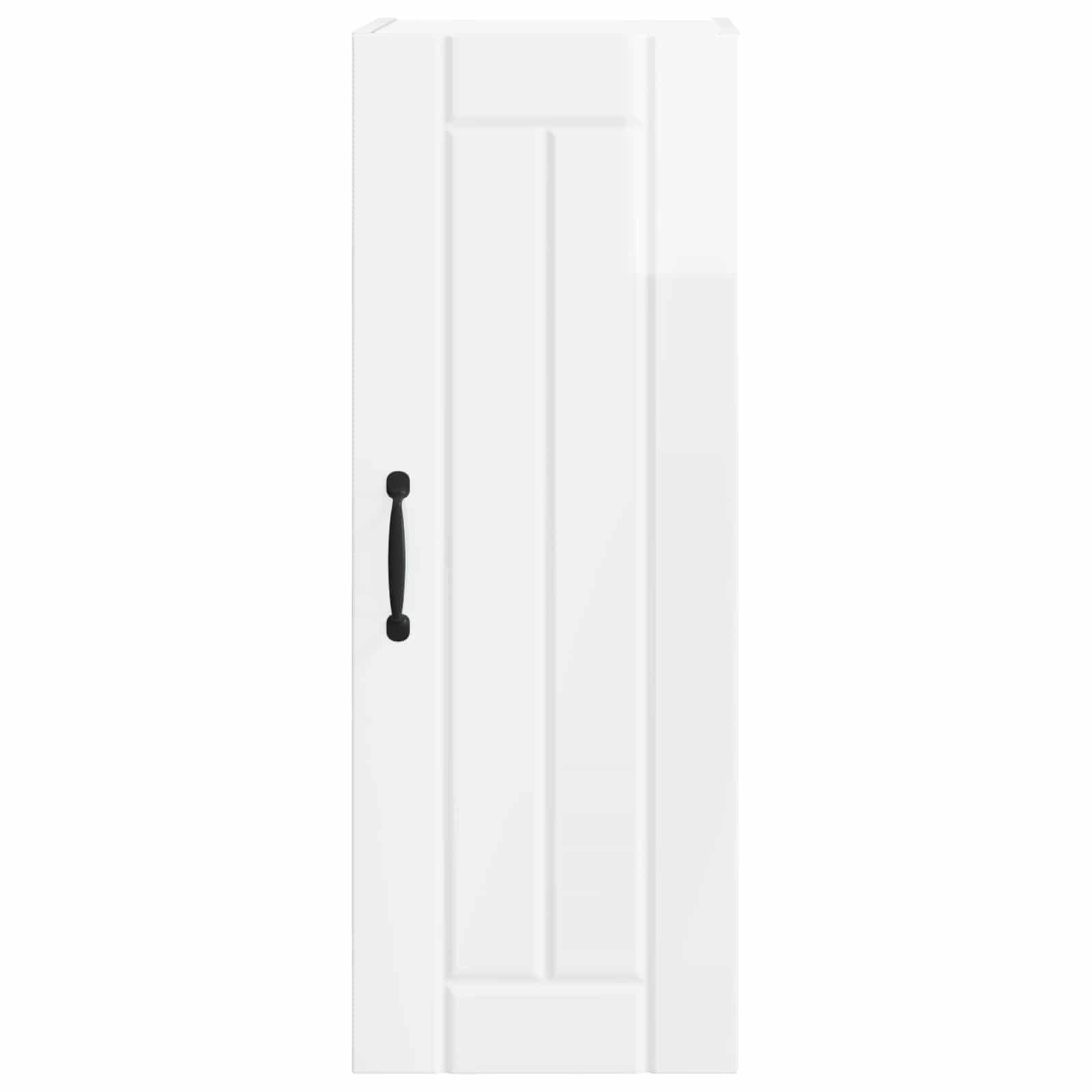 Ντουλάπα Τοίχου LUCCA 2 pcs Γυαλιστερό Λευκό 30 x 31 x 80 εκ.