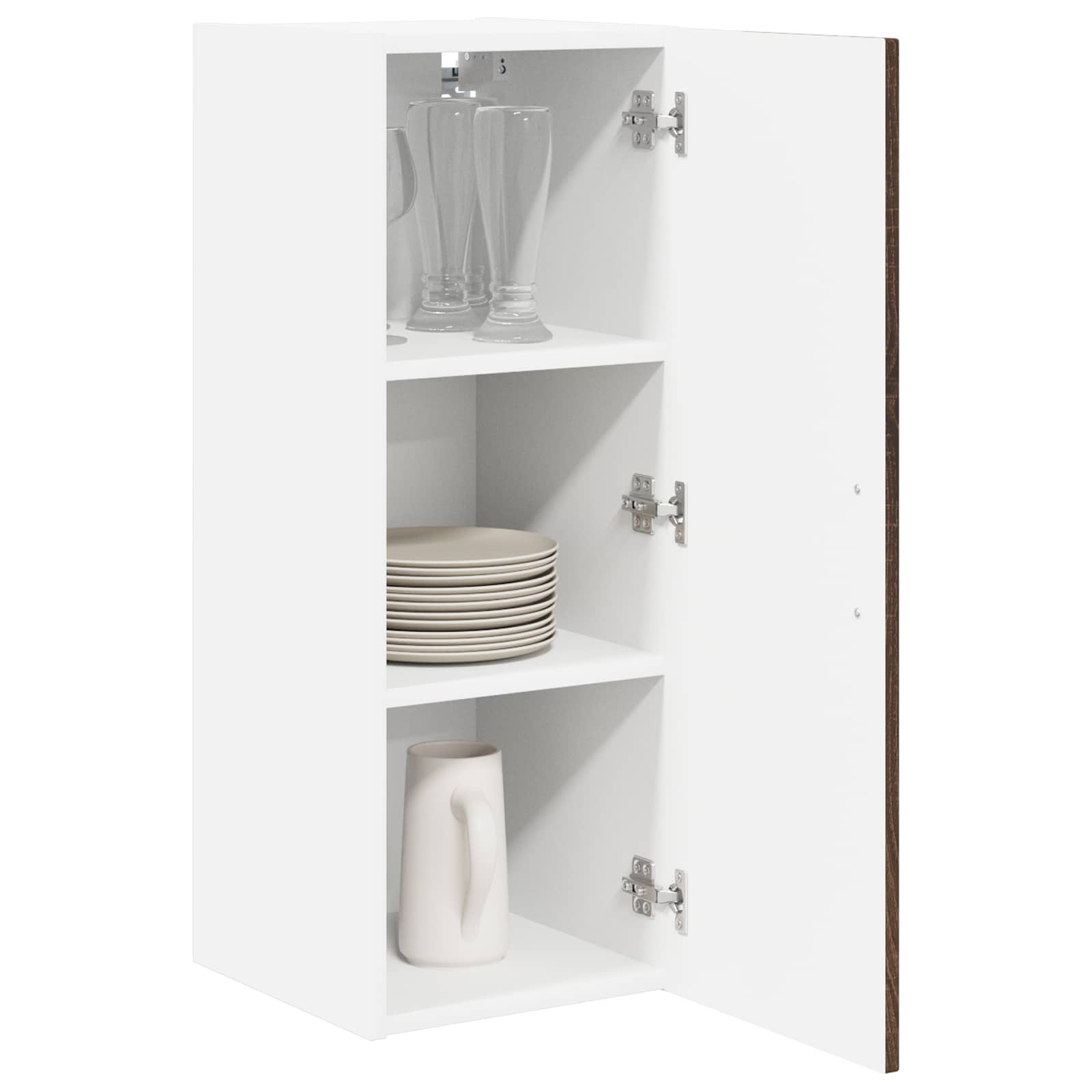 Ντουλάπα Τοίχου LUCCA 2 pcs Καφέ Ξύλο Δρυός 30 x 31 x 80 εκ.