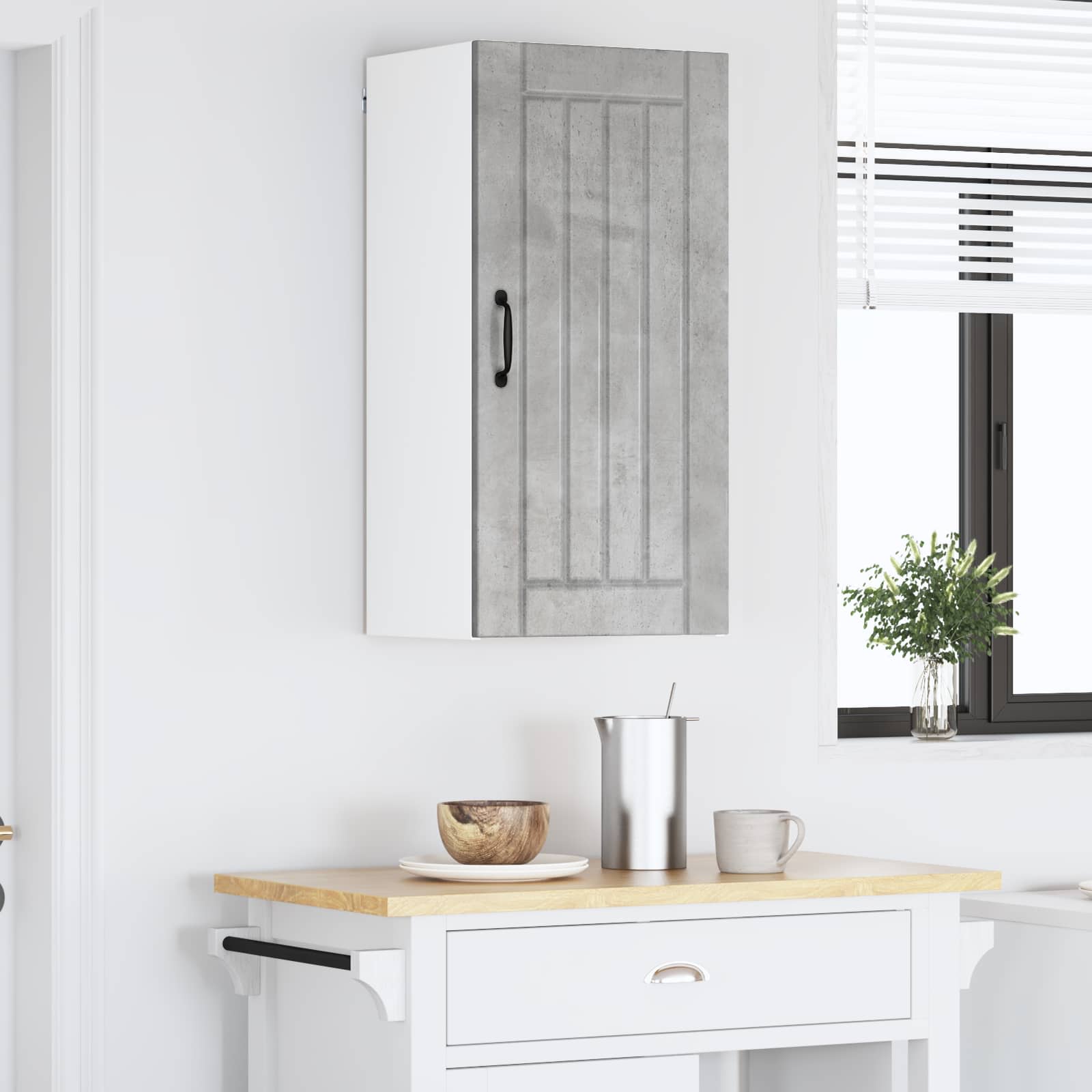 Πάνελ πλυντηρίου πιάτων Lucca Γκρι Σκυροδέματος