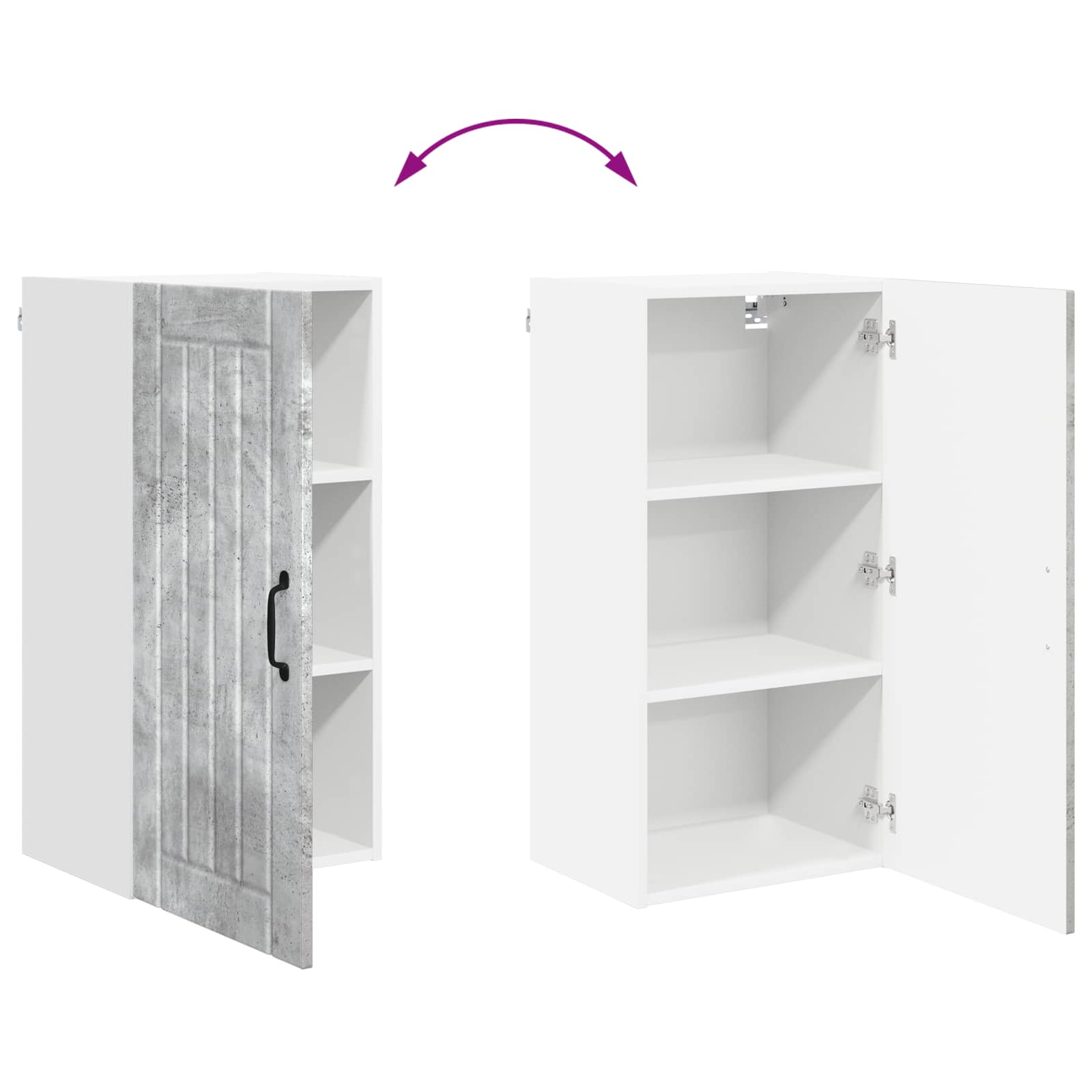 Πάνελ πλυντηρίου πιάτων Lucca Γκρι Σκυροδέματος