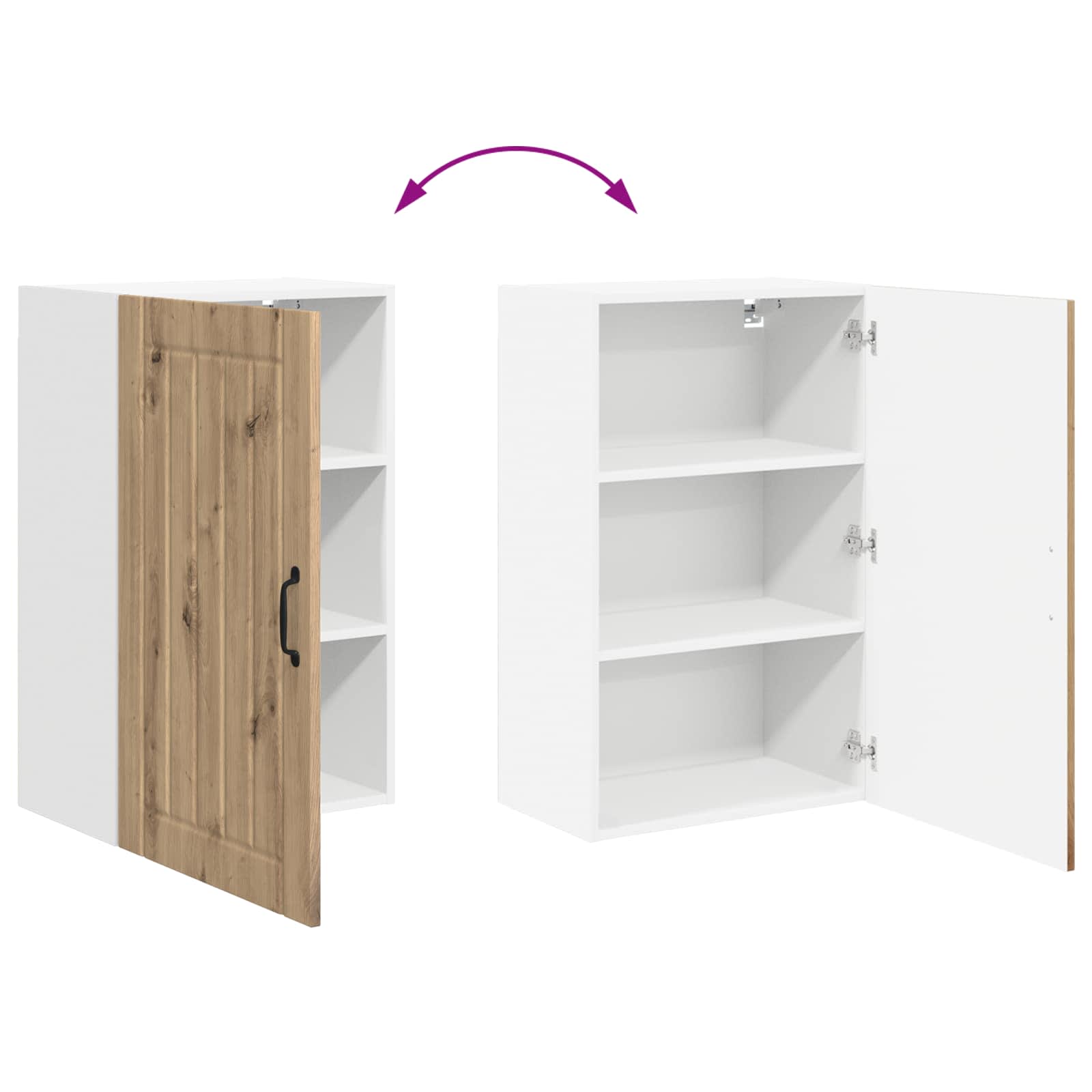Ντουλάπα Κουζίνας Artisan Oak 50 x 31 x 80 εκ. - Pakobazaar