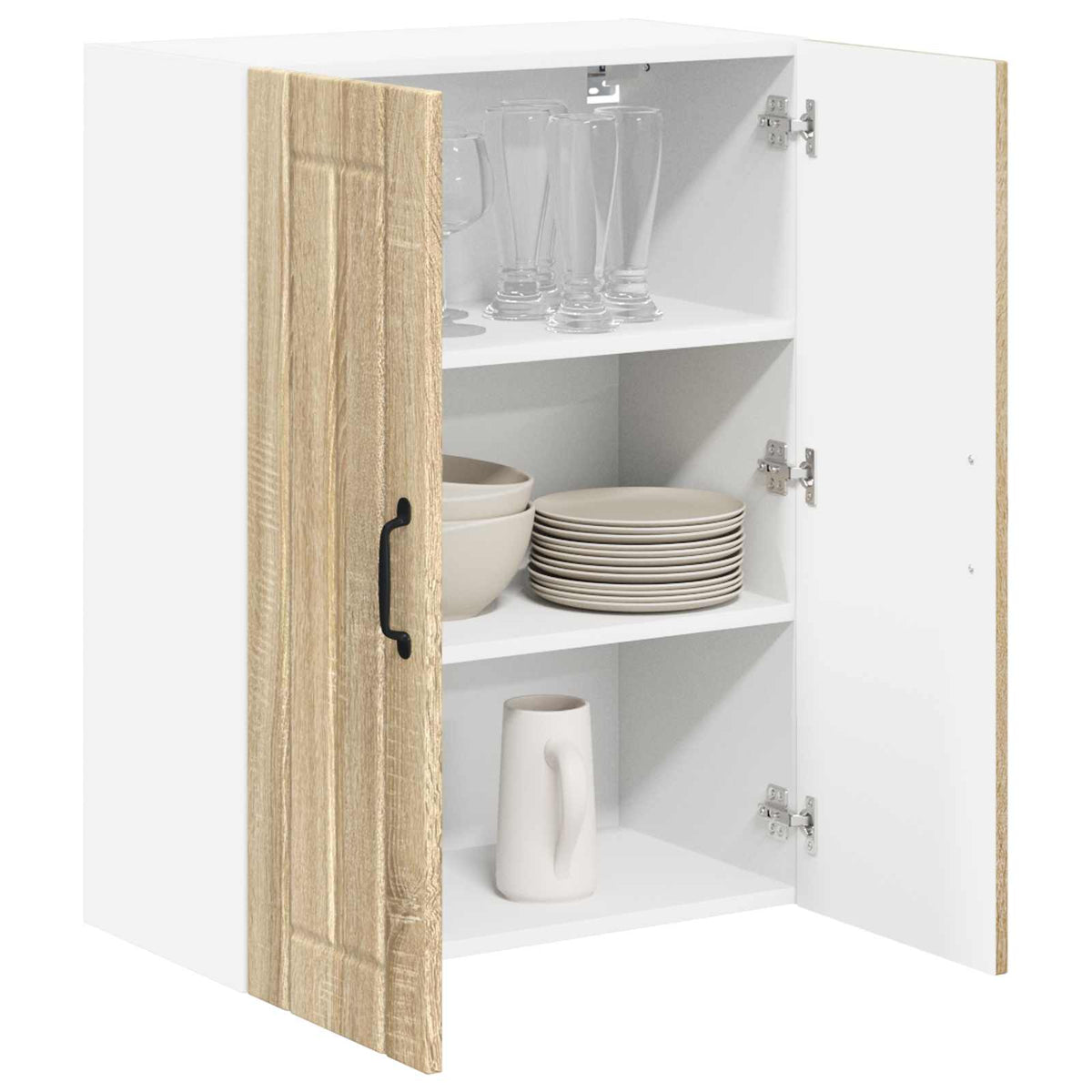 Ραφιέρα τοίχου LUCCA Sonoma Δρυς 60 x 31 x 80 εκ. - Pakobazaar
