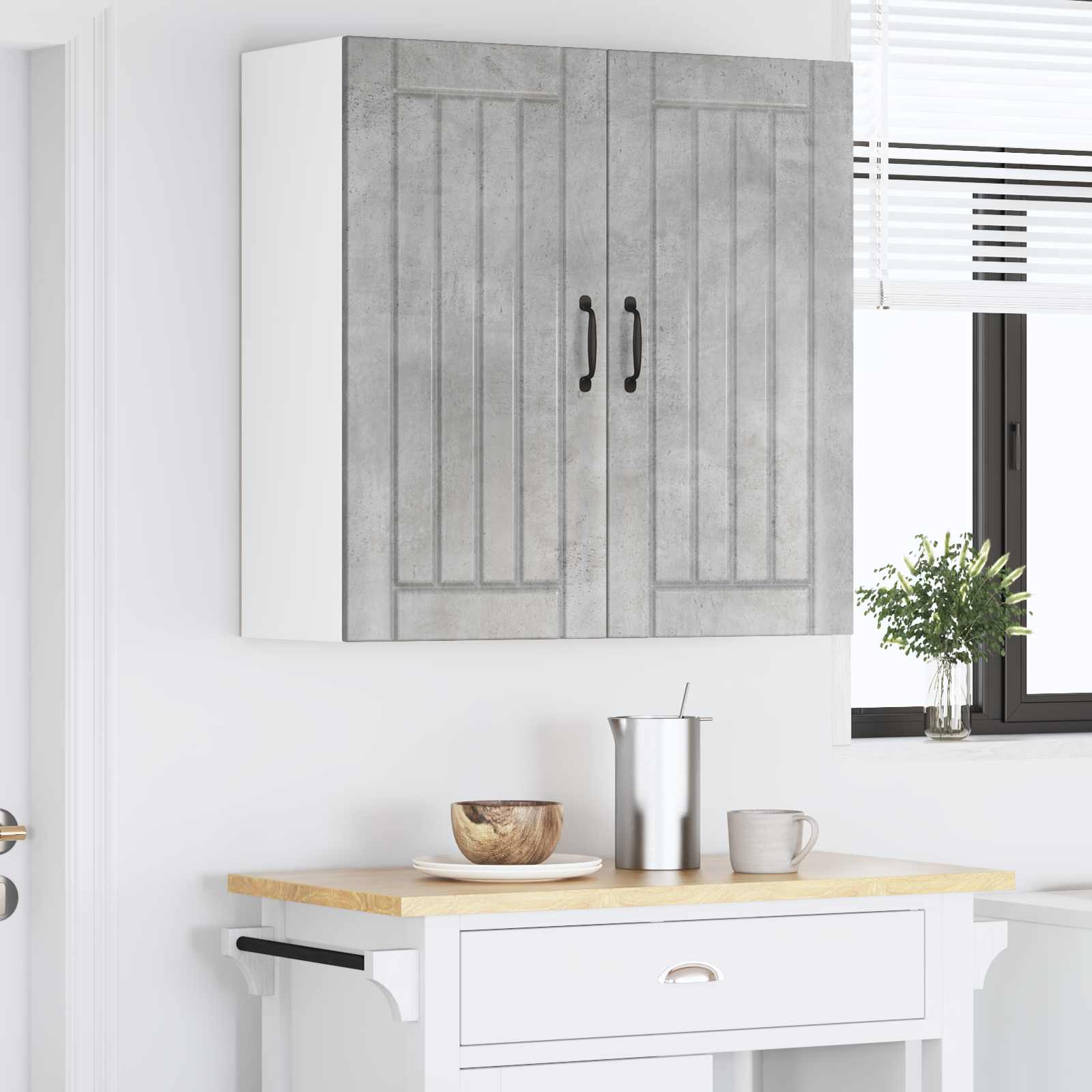 Ντουλάπα Κουζίνας Σκυρόδεμα Γκρι 80 x 31 x 80 εκ. - Pakobazaar