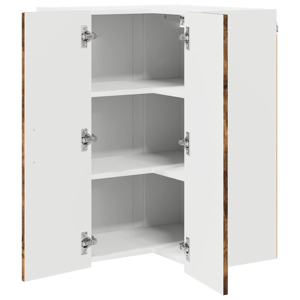 Ντουλάπα Γωνίας LUCCA Καπνισμένο Ξύλο Δρυός 57 x 57 x 80 εκ.