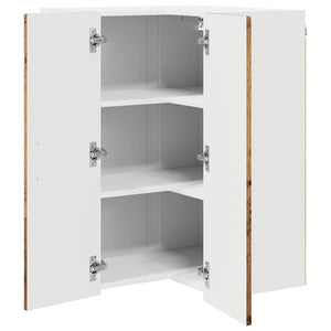 Ντουλάπα Γωνίας LUCCA Παλαιωμένο ξύλο 57 x 57 x 80 εκ.