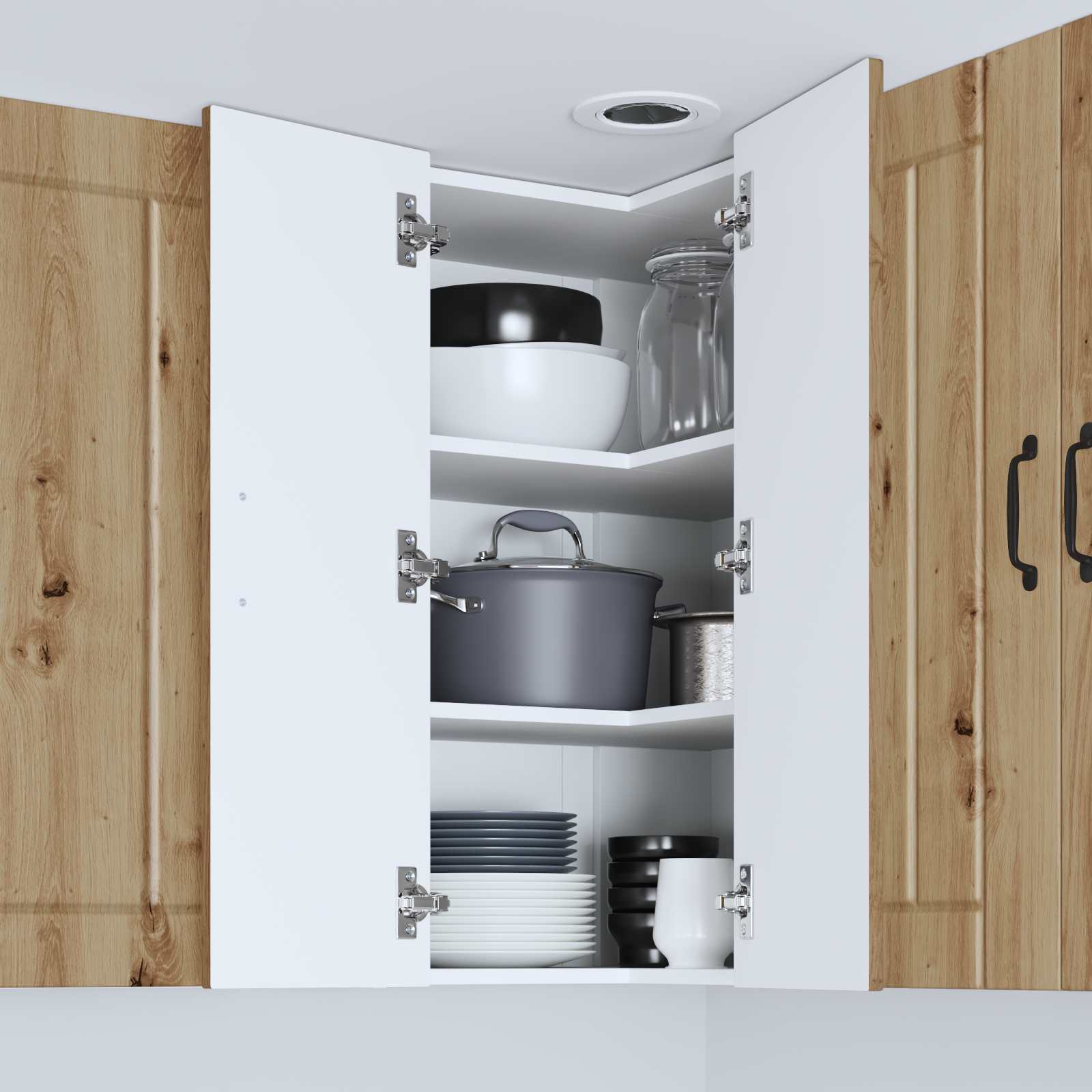 Ντουλάπα Κουζίνας Lucca Artisan Δρυς 57 x 57 x 80 εκ.