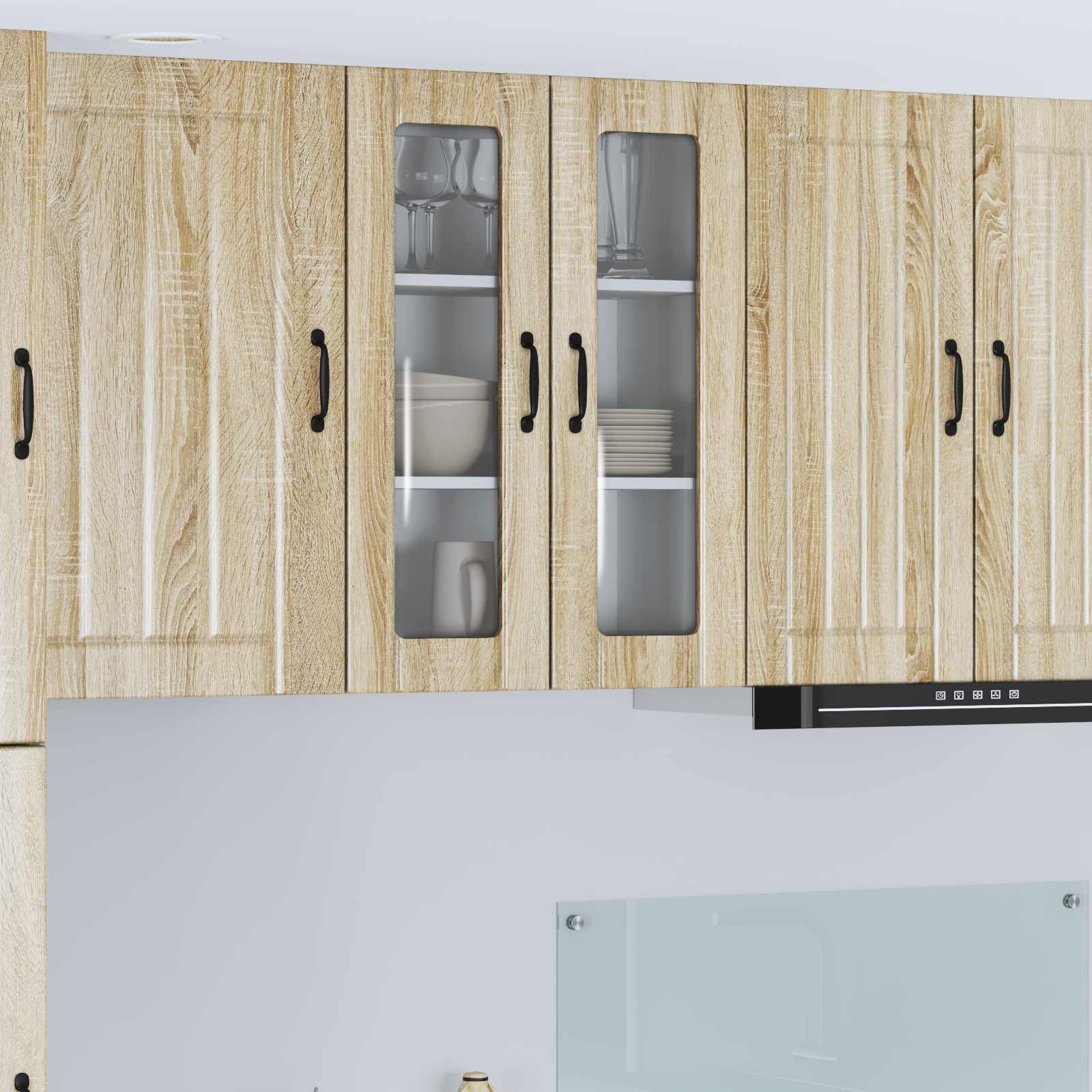 Ραφιέρα τοίχου Lucca Sonoma Δρυς 60 x 31 x 80 εκ.