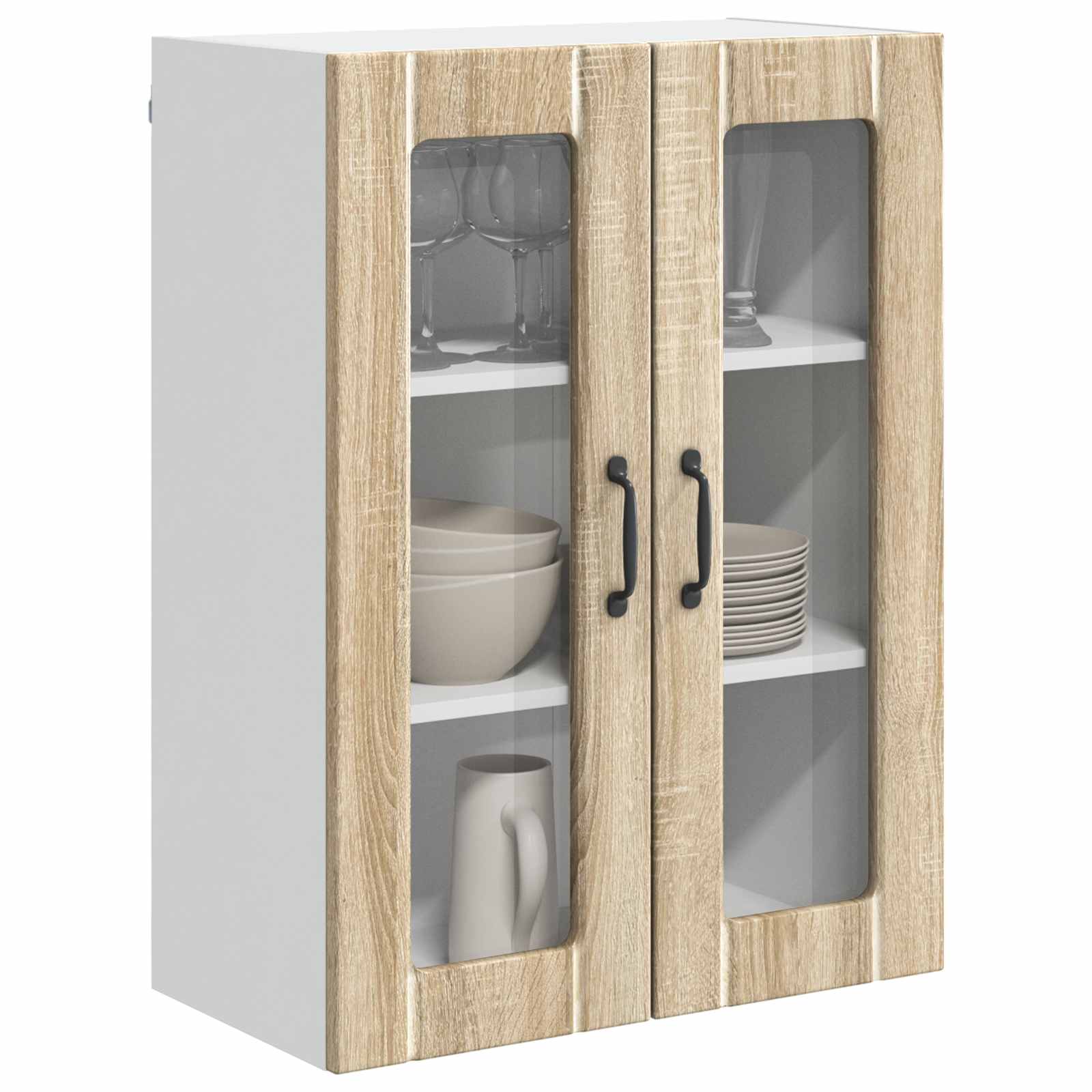 Ραφιέρα τοίχου Lucca Sonoma Δρυς 60 x 31 x 80 εκ.