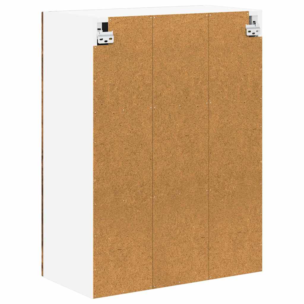 Ραφιέρα τοίχου LUCCA Καπνισμένο Ξύλο Δρυός 60 x 31 x 80 εκ.