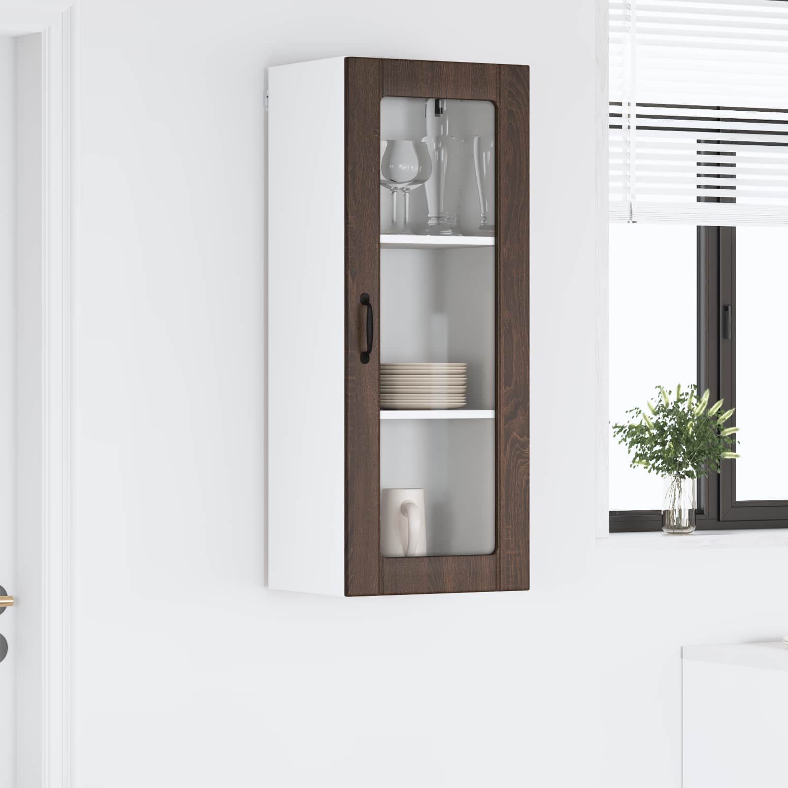 Ντουλάπα Κουζίνας Καφέ δρυς 40 x 31 x 100 εκ.