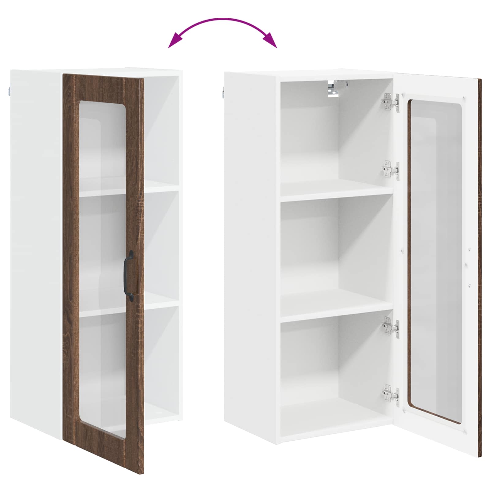 Ντουλάπα Κουζίνας Καφέ δρυς 40 x 31 x 100 εκ.