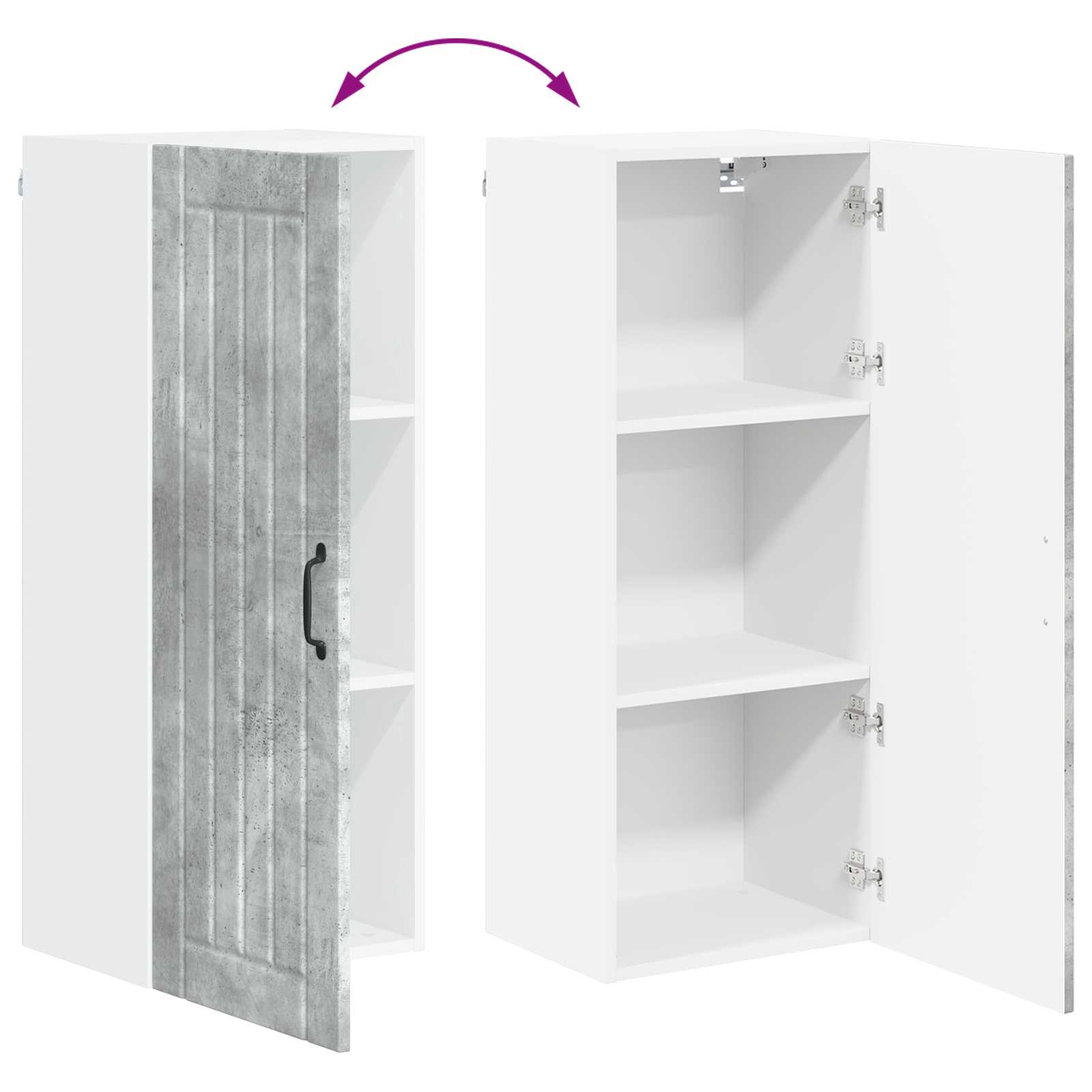 Ντουλάπα Κουζίνας Σκυρόδεμα Γκρι 40 x 31 x 100 εκ. - Pakobazaar