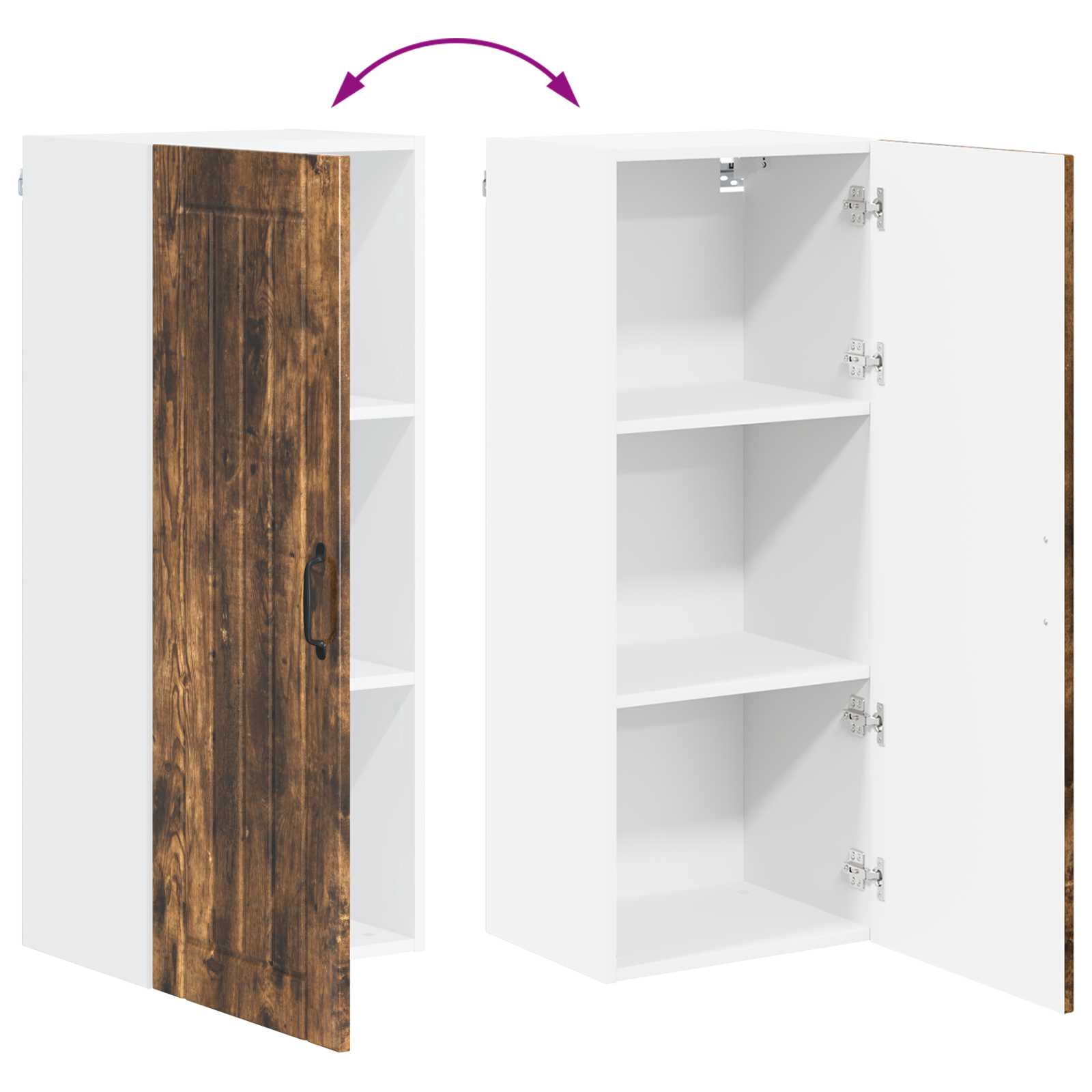 Ντουλάπα Κουζίνας Καπνιστό Δρύς 40 x 31 x 100 εκ.