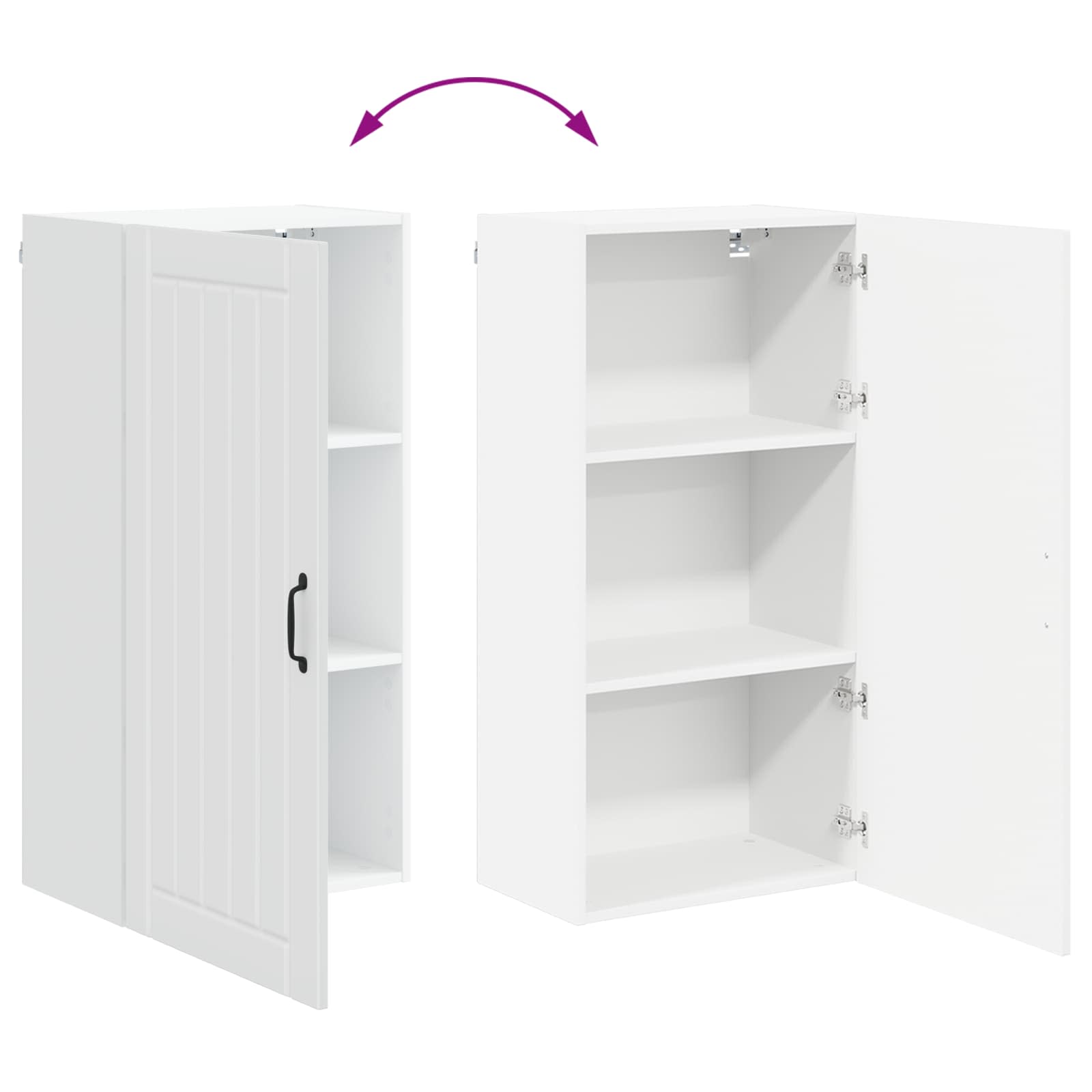 Ντουλάπα Κουζίνας Λευκό 50 x 31 x 100 εκ. Επεξεργασμένο ξύλο - Pakobazaar