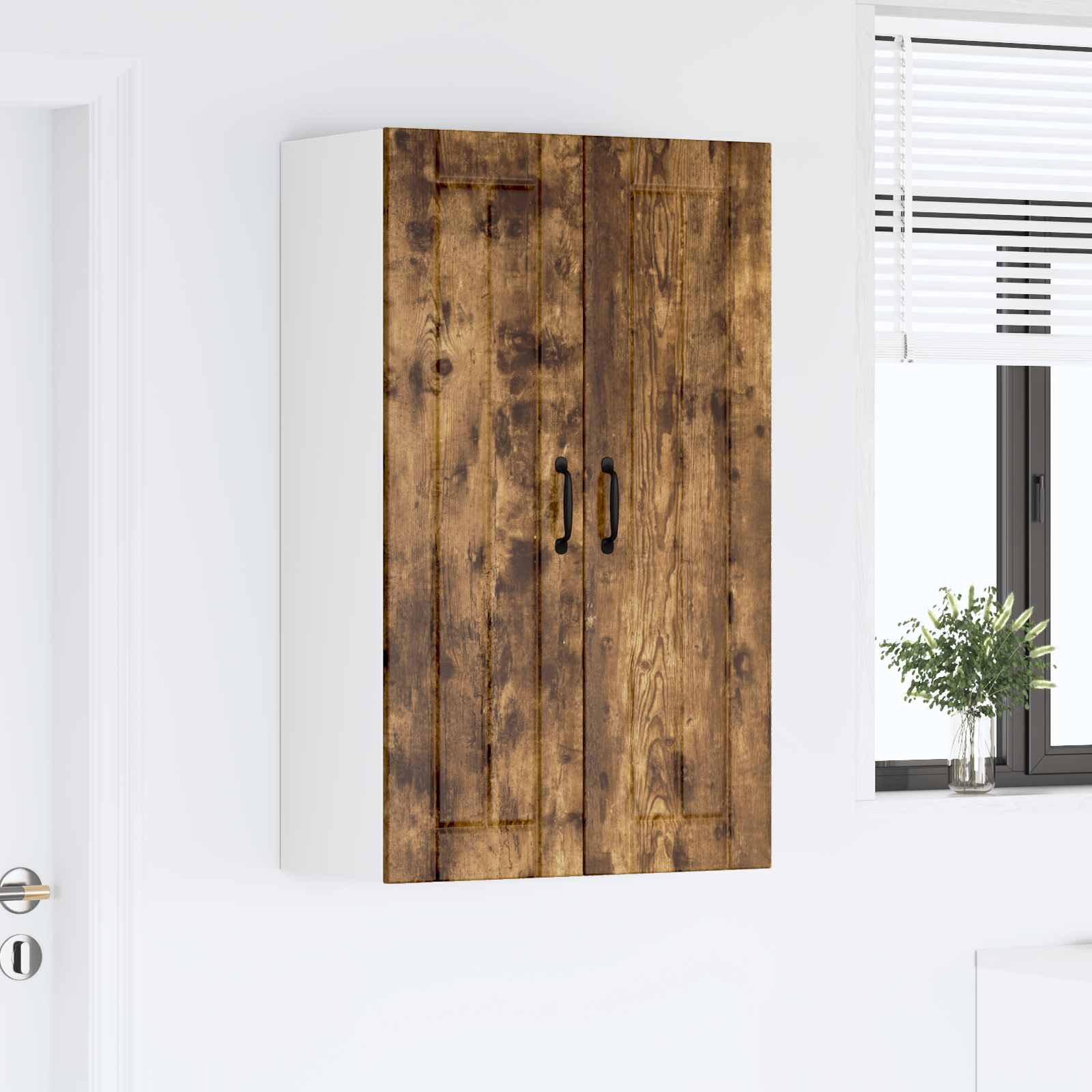 Ντουλάπα Κουζίνας Καπνιστό Δρύς 60 x 31 x 100 εκ.