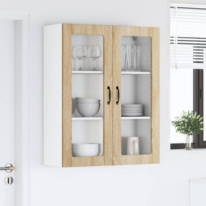 Ραφιέρα τοίχου LUCCA Sonoma Δρυς 80 x 31 x 100 εκ.