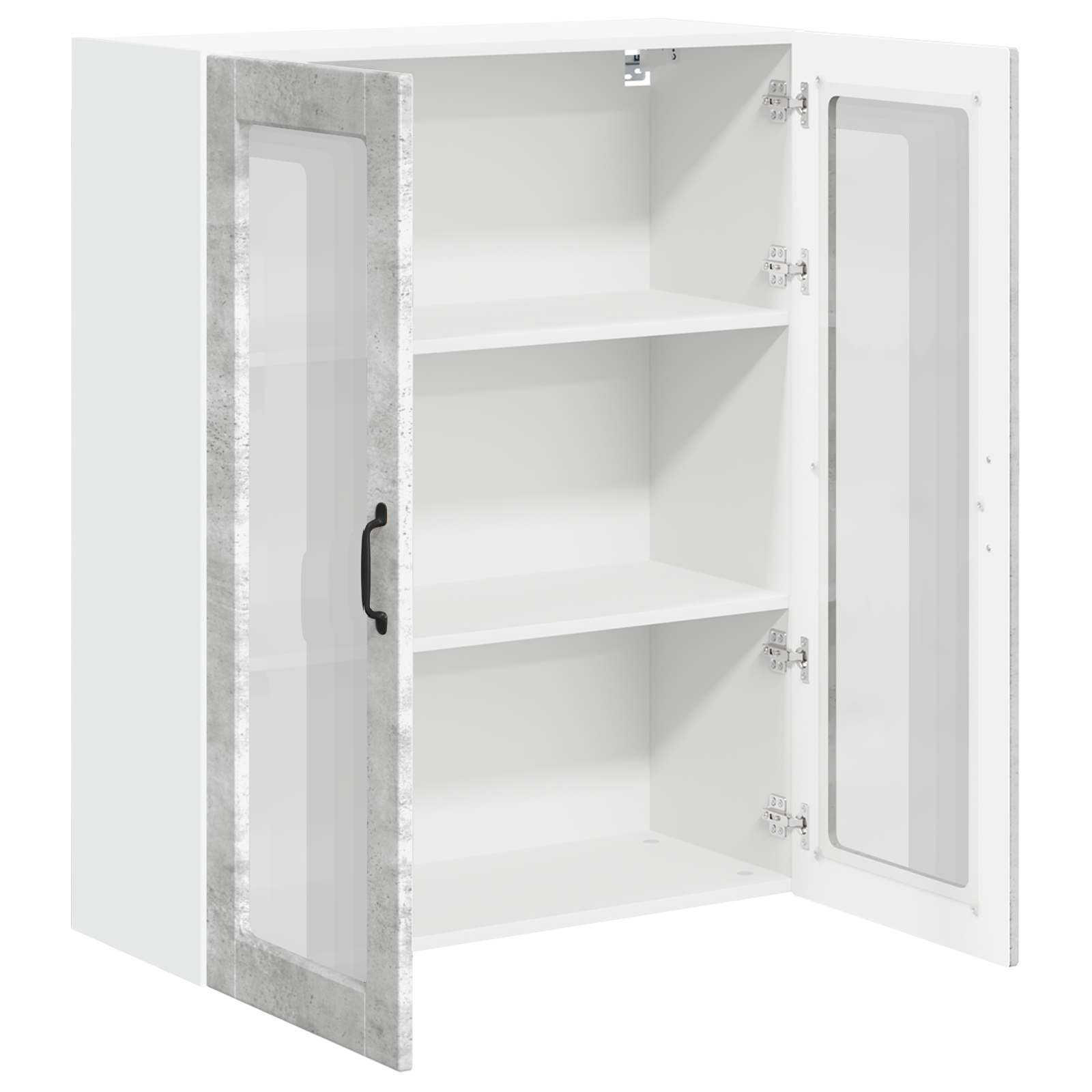 Κρεμαστό ντουλάπι κουζίνας Σκυρόδεμα Γκρι 80 x 31 x 100 εκ.