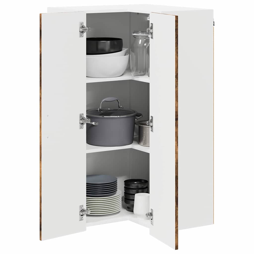 Ντουλάπα Γωνίας LUCCA Καπνισμένο Ξύλο Δρυός 57 x 57 x 100 εκ.