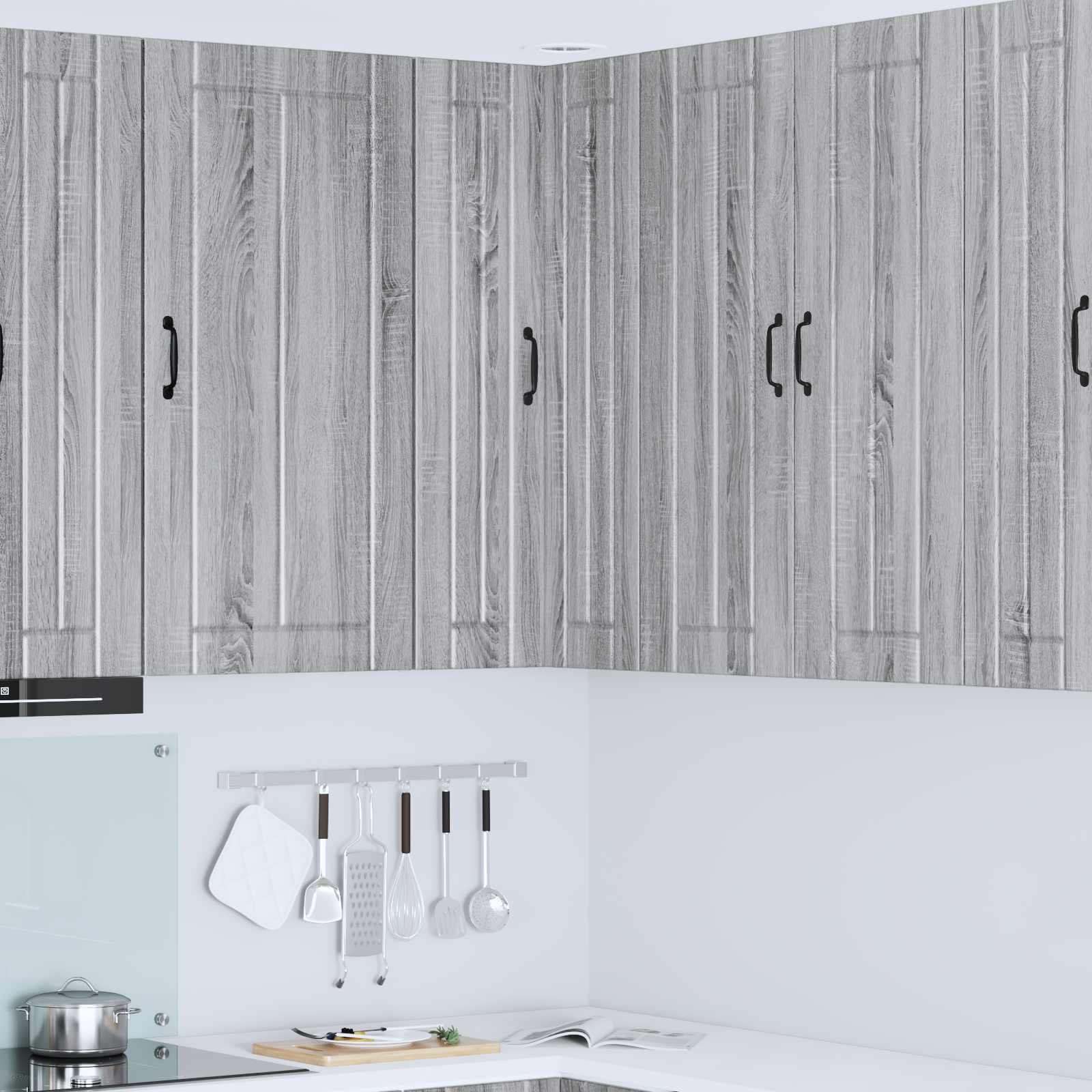 Ντουλάπα Γωνίας LUCCA Γκρι Sonoma 57 x 57 x 100 εκ.
