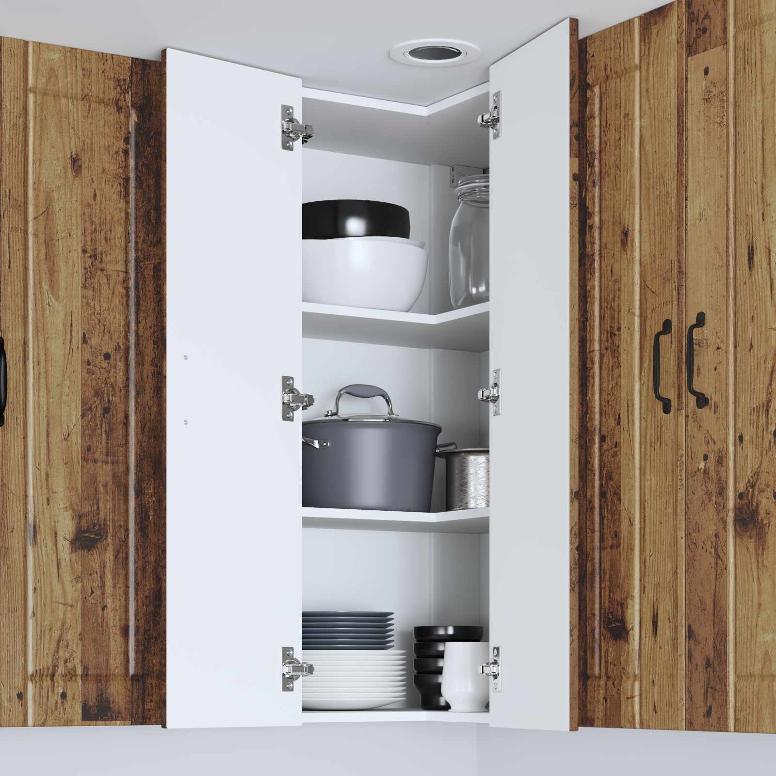 Πάνελ πλυντηρίου πιάτων Lucca Παλαιωμένο ξύλο 57 x 57 x 100 εκ.