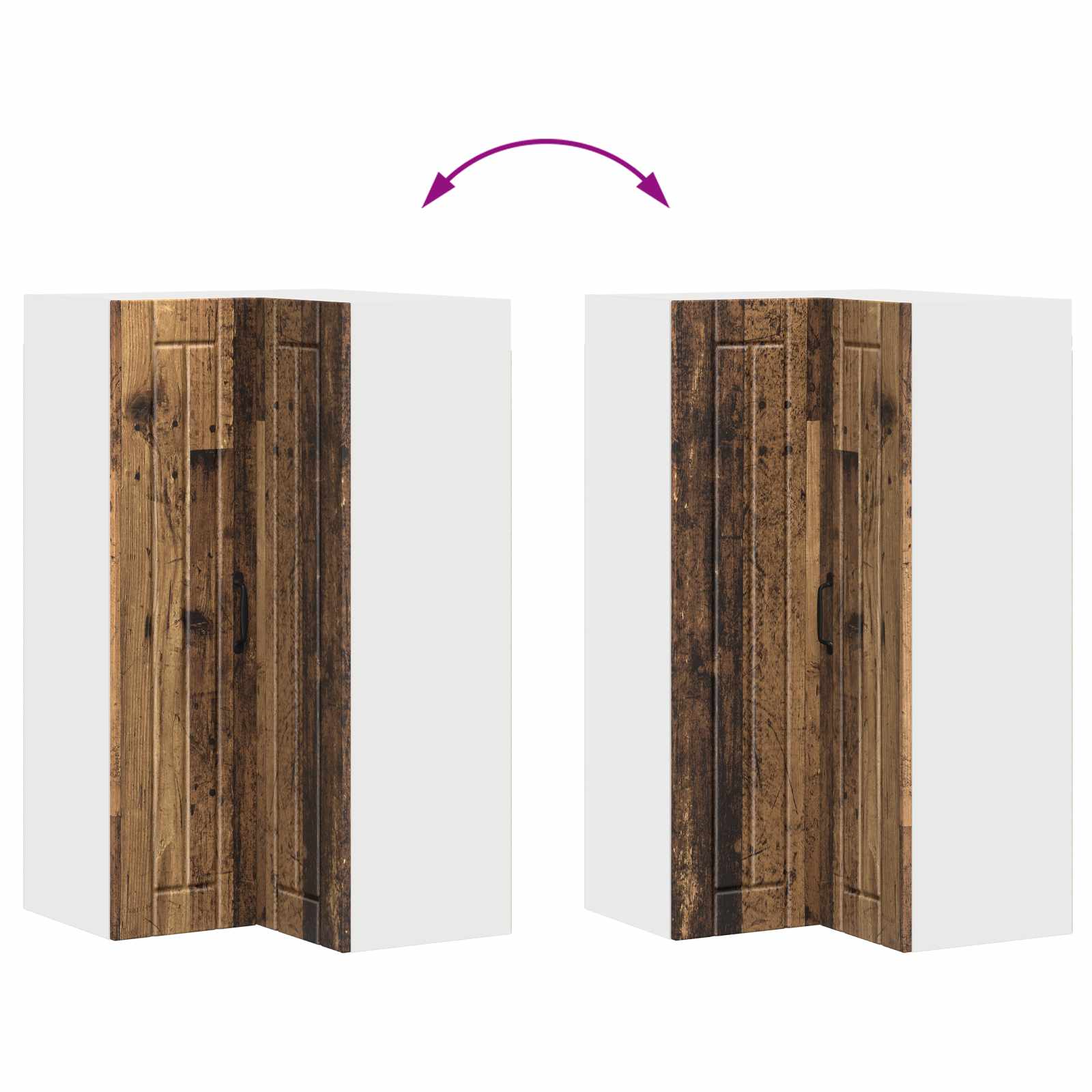 Πάνελ πλυντηρίου πιάτων Lucca Παλαιωμένο ξύλο 57 x 57 x 100 εκ.