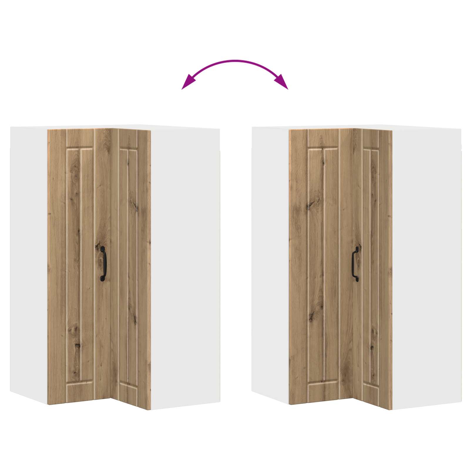 Ντουλάπα Γωνίας LUCCA Artisan Δρυς 57 x 57 x 100 εκ.