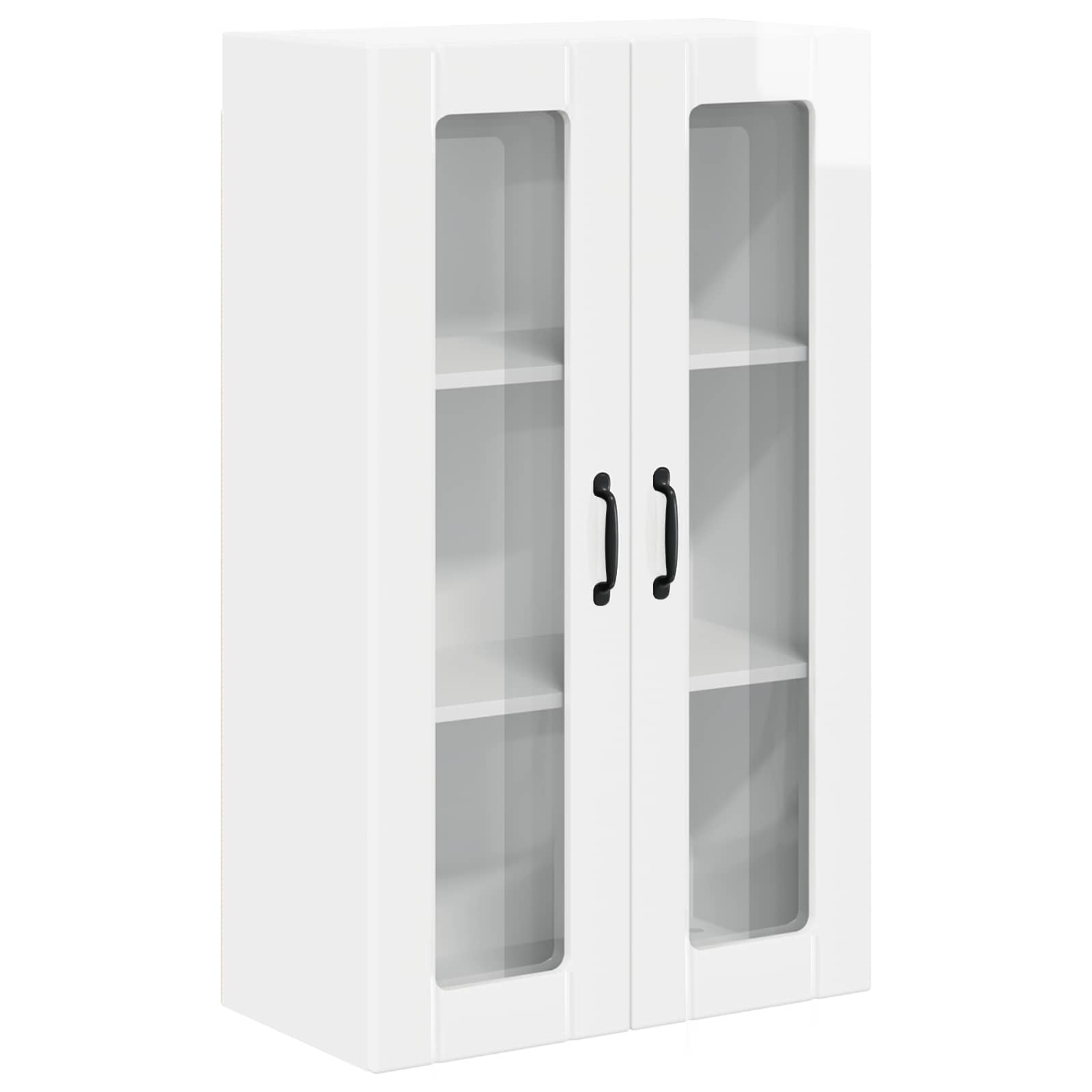 Κρεμαστό ντουλάπι κουζίνας Επιτοίχιο Υψηλής γυαλάδας λευκό - Pakobazaar