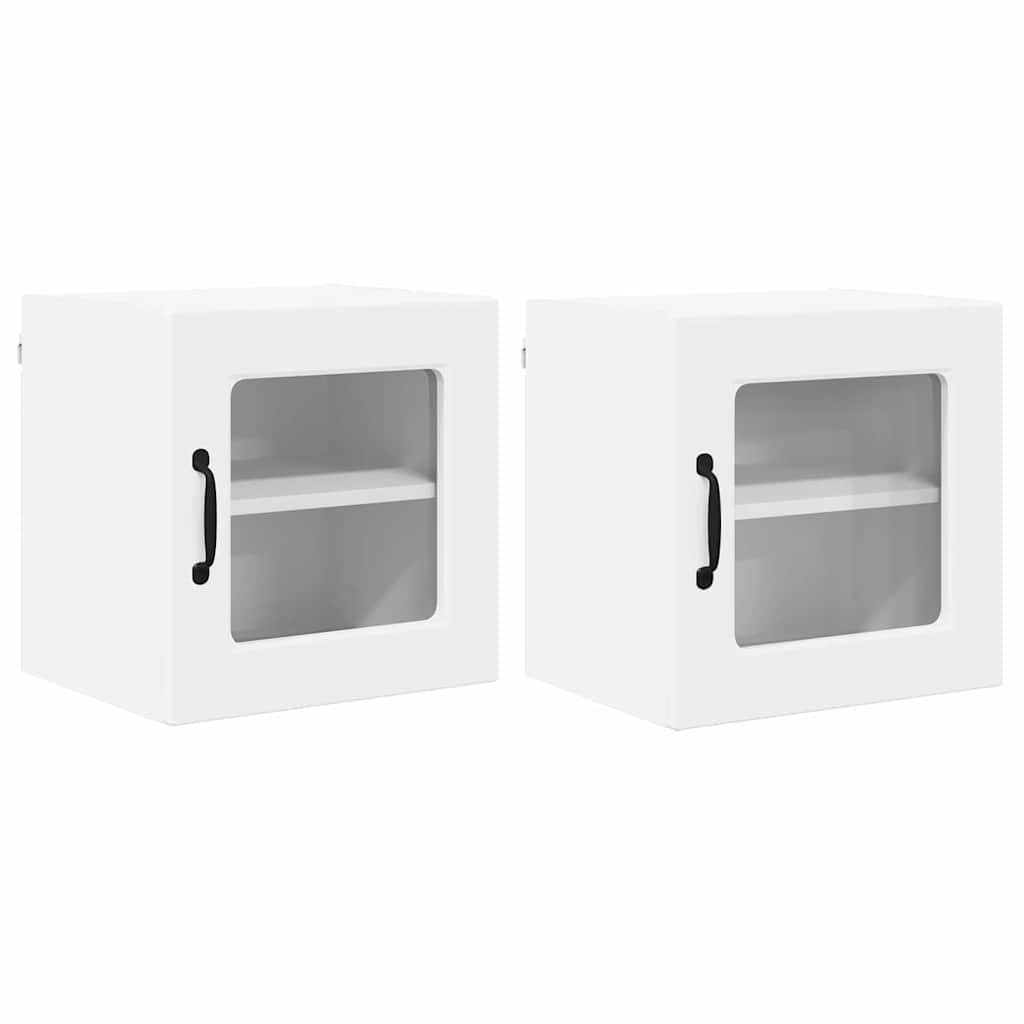 Ραφιέρα τοίχου PORTO 2 pcs Λευκό 40 x 31 x 40 εκ.